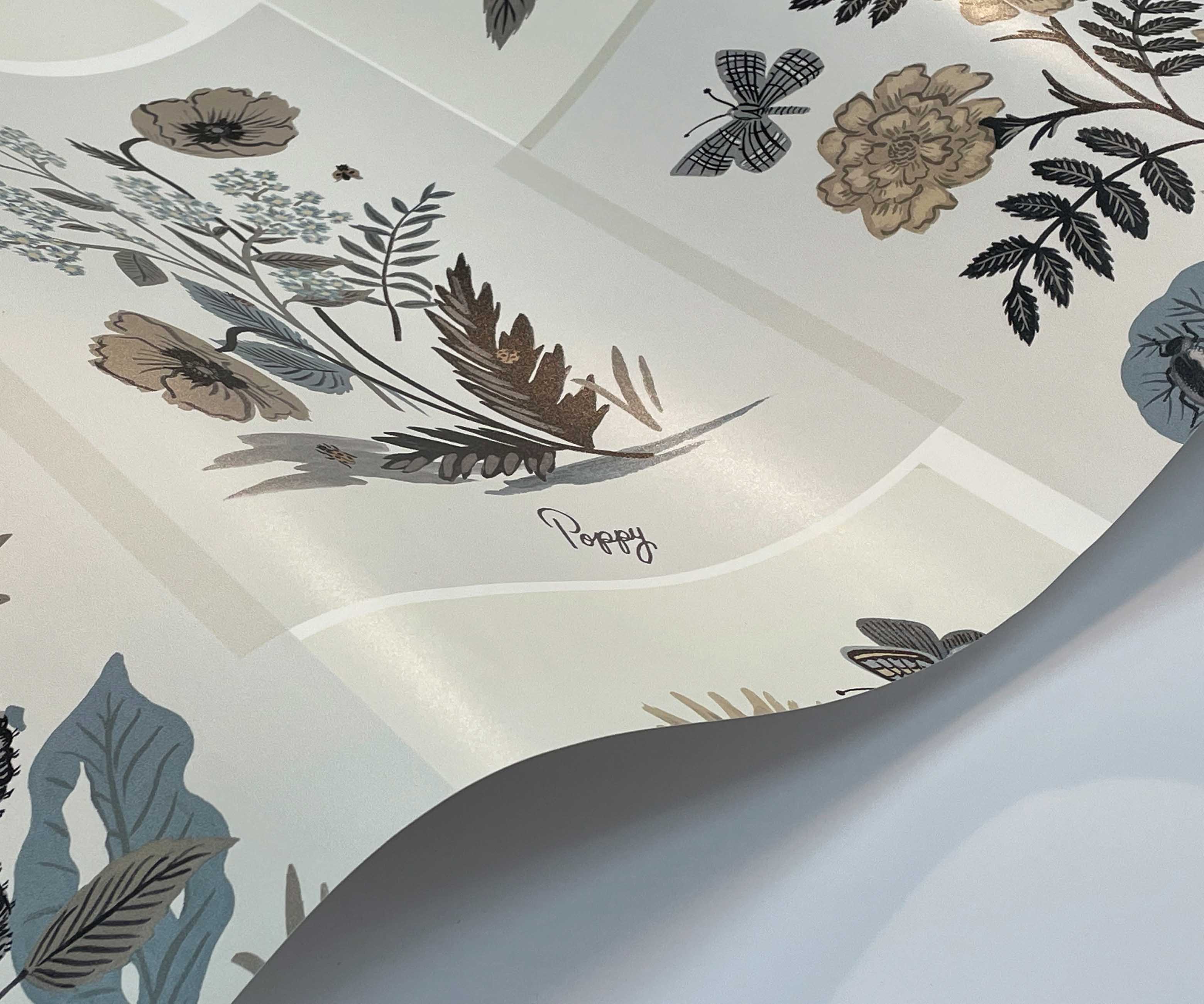 Botanical Prints Wallpaper Sample - Linen