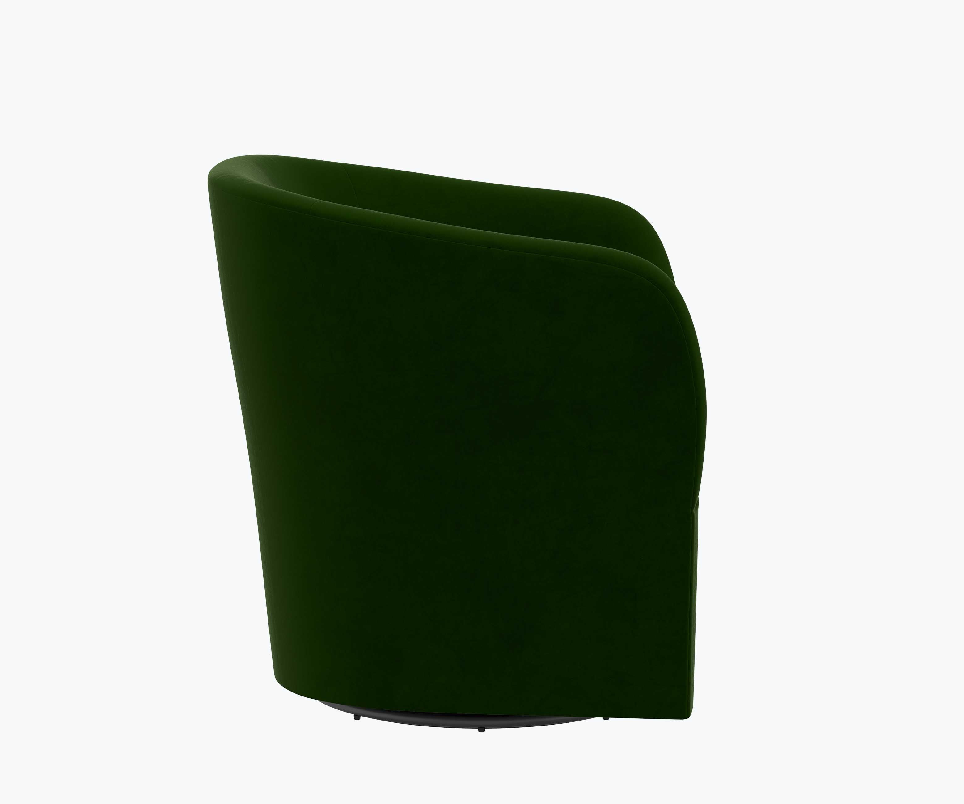 Pembroke Swivel Chair - Emerald Velvet