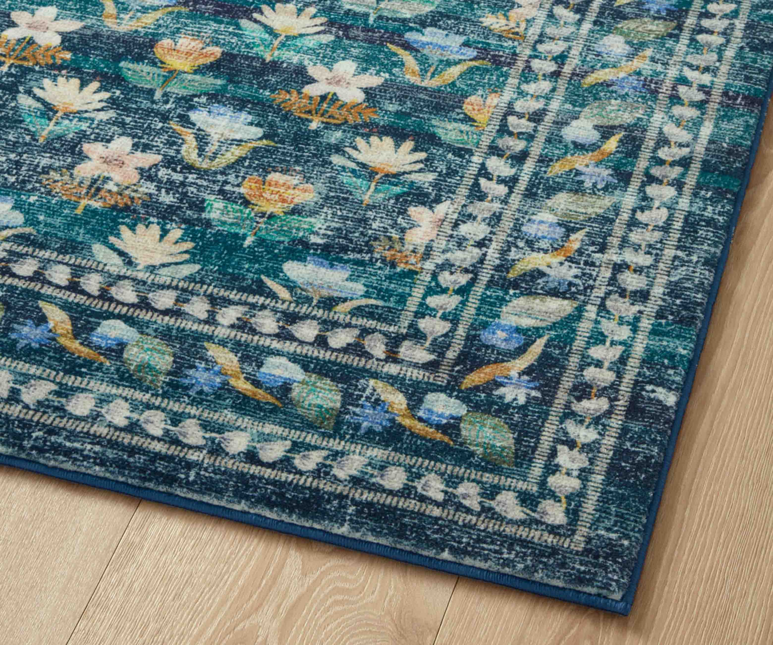 Courtyard Hadley Printed Rug - Emerald