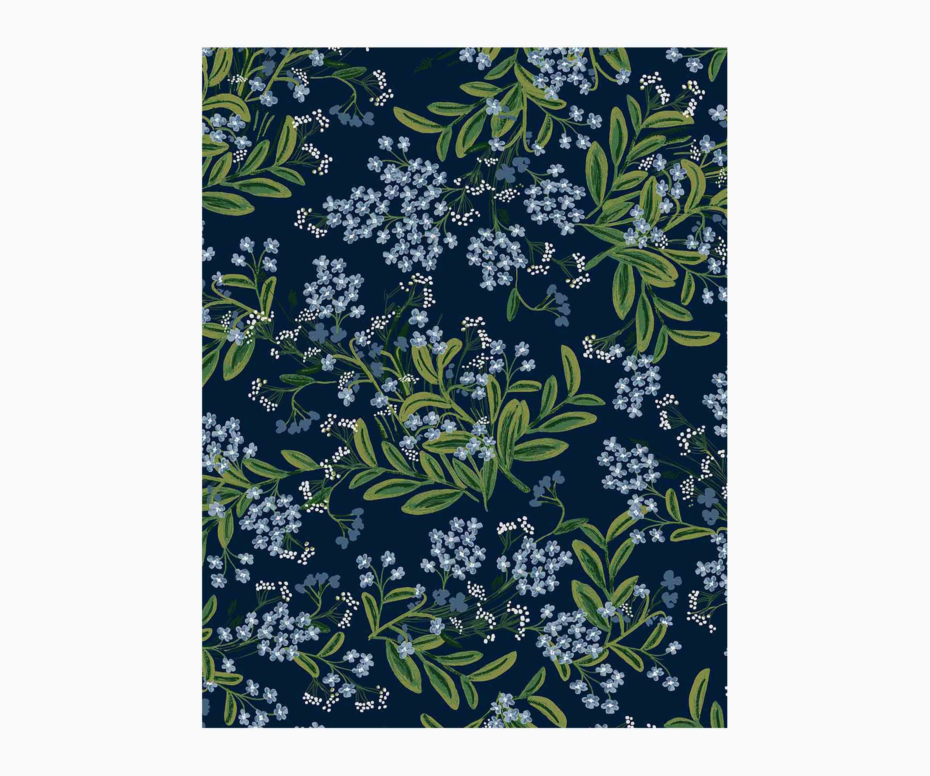 Cornflower Wallpaper Sample - Navy