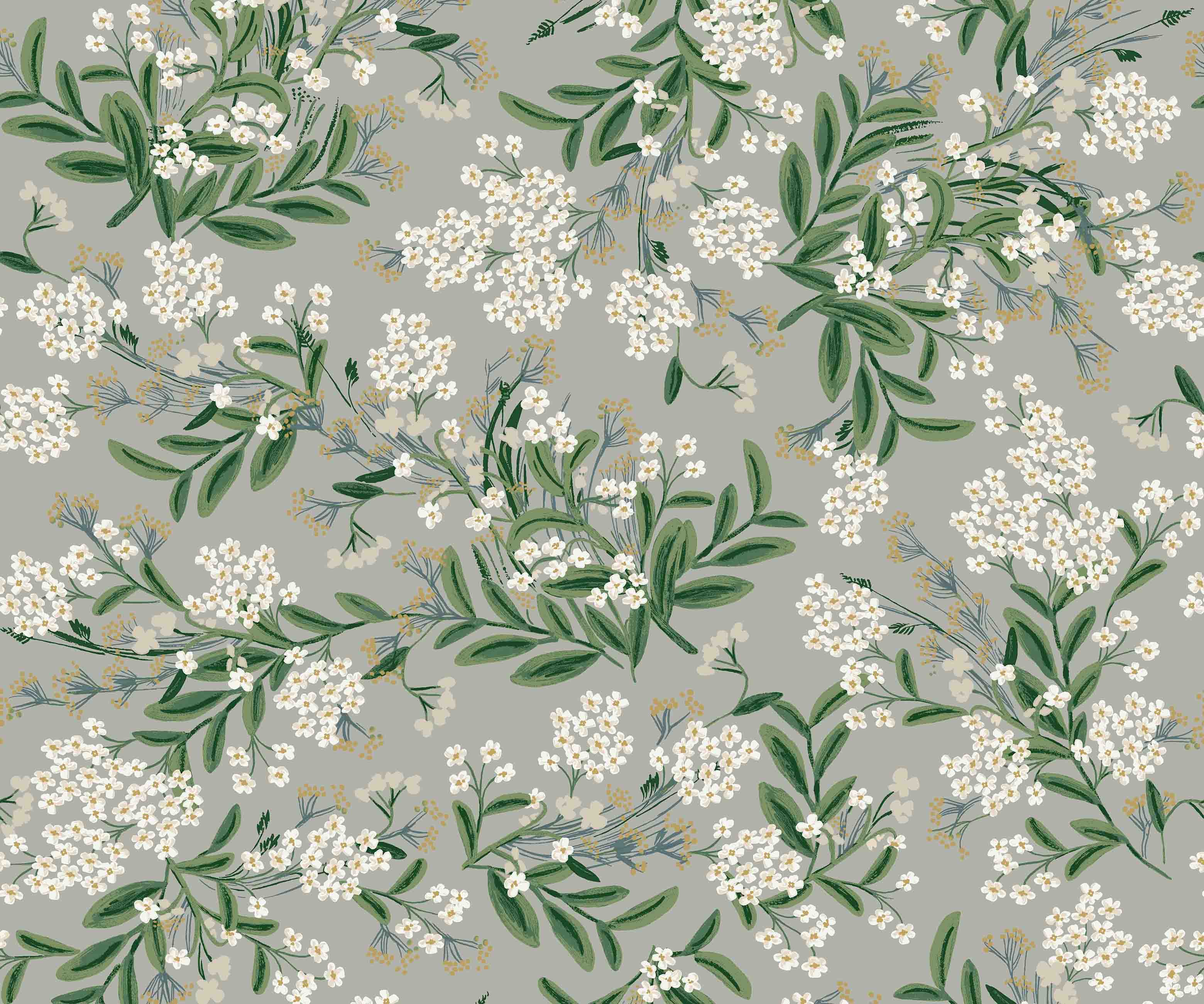 Cornflower Wallpaper - Grey