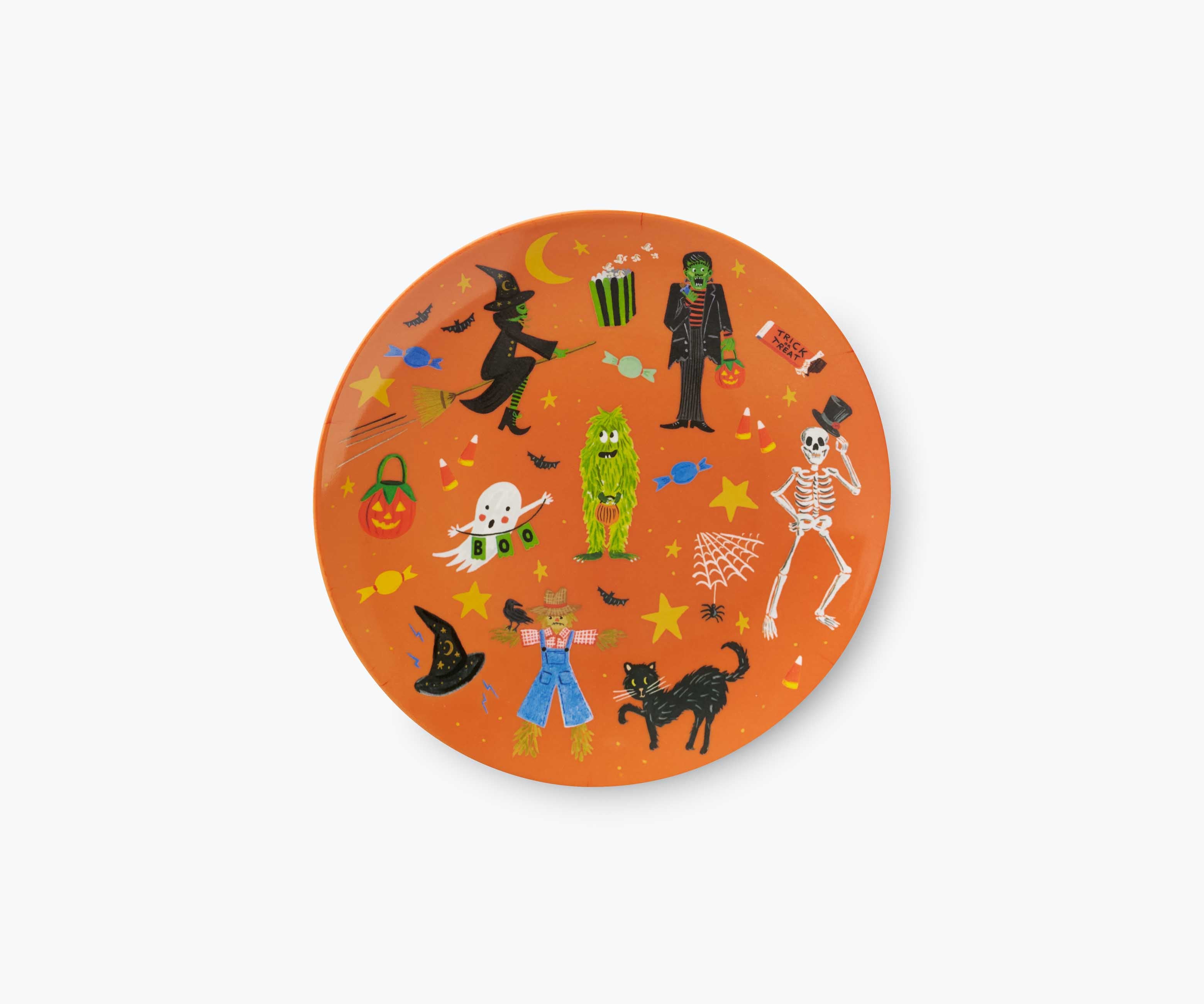 Halloween Parade Melamine Assorted Dessert Plates