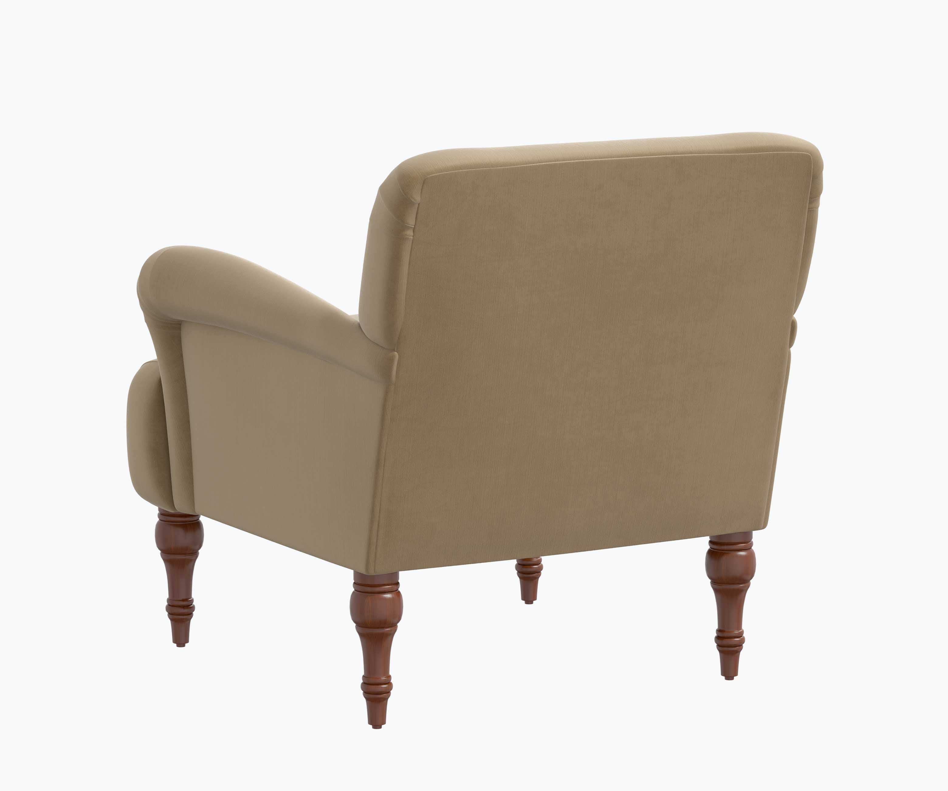 Bristol Armchair - Walnut Velvet