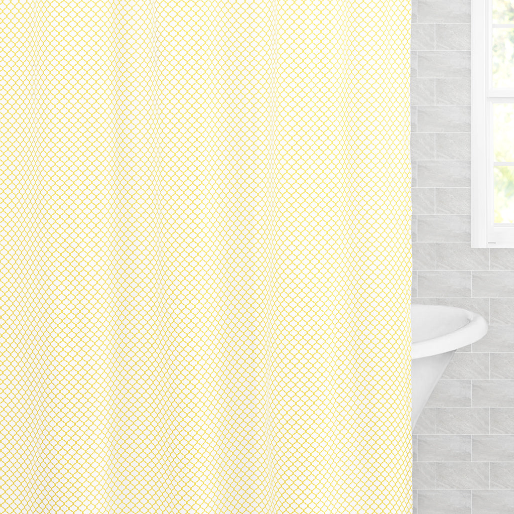 Yellow Cloud Shower Curtain