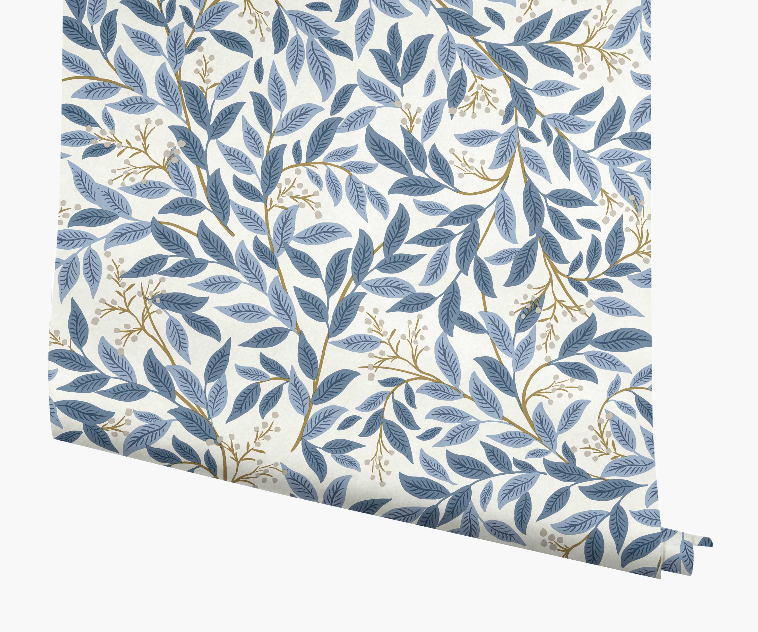 Willowberry Wallpaper - Blue & White