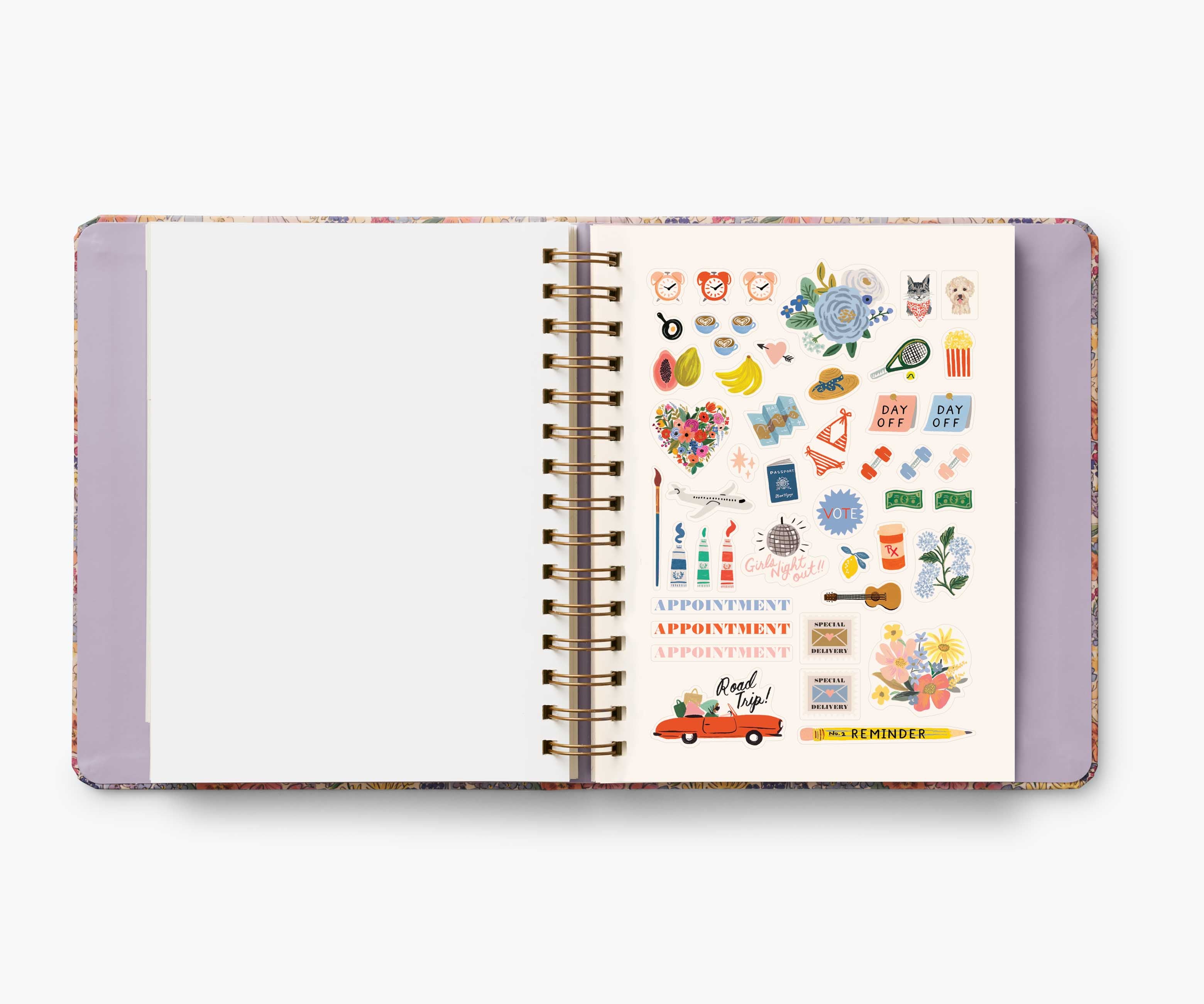 2024-2025 17-Month Academic Covered Spiral Planner - Mimi