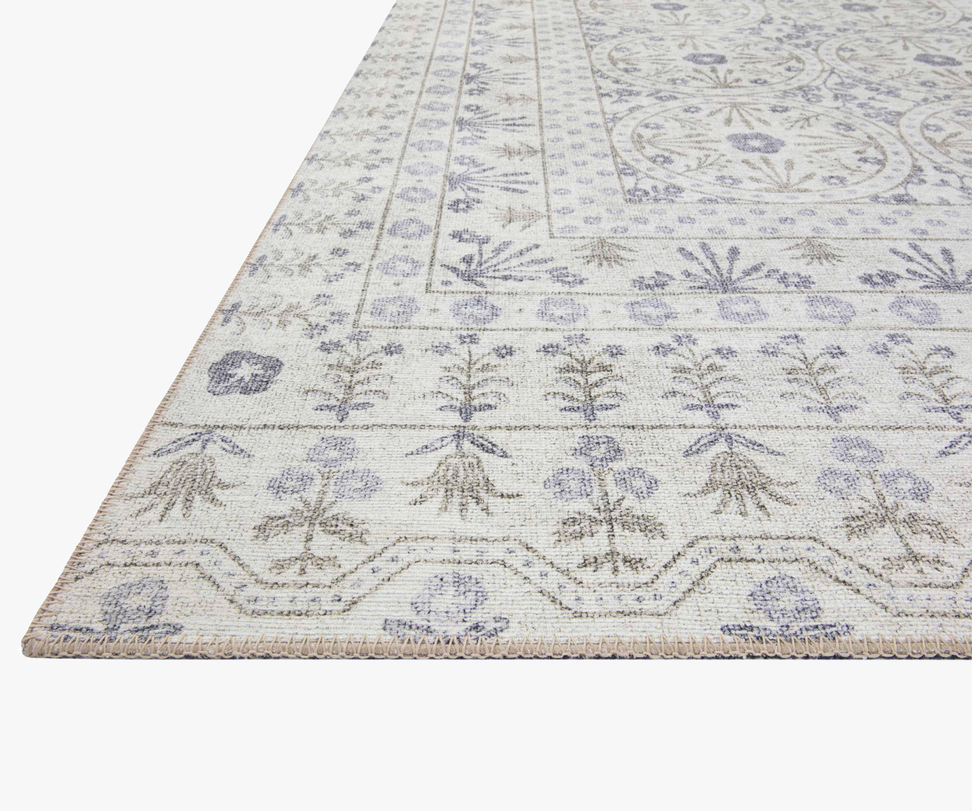 Maison Rosette Power Loomed Rug - Ivory