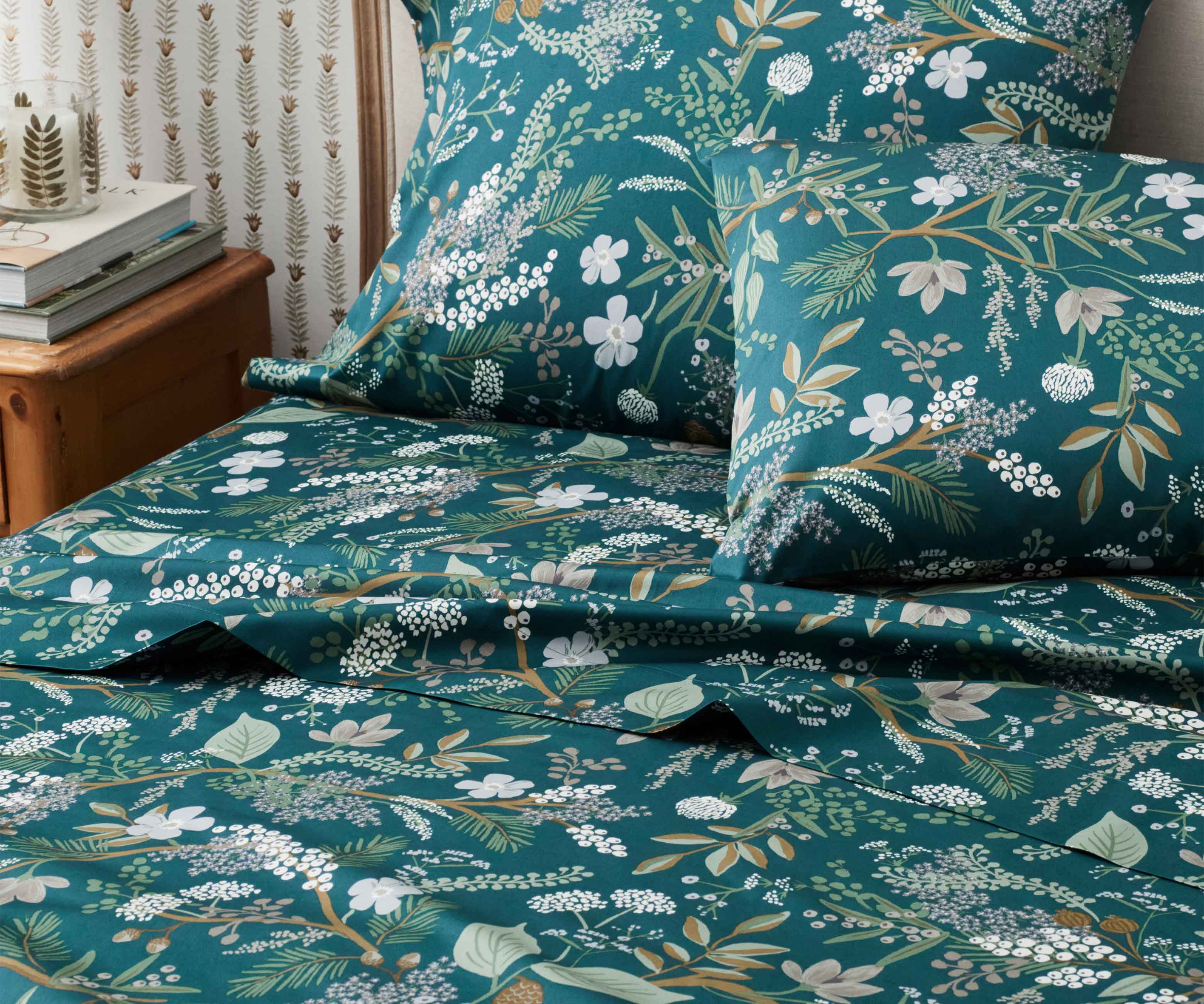 Sateen Flat Sheet - Juniper Forest