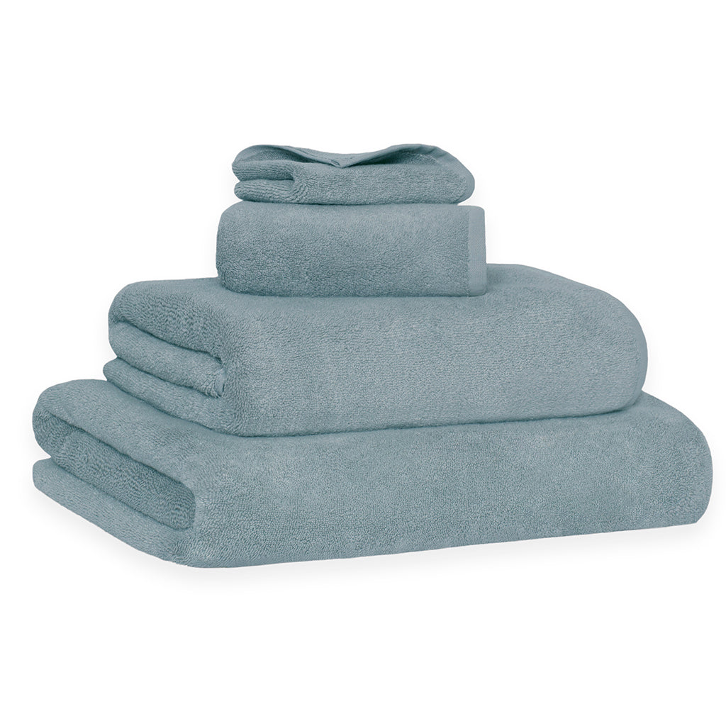 Plush Coastal Blue Towel Spa Bundle (2 Wash + 2 Hand + 4 Bath Towels)