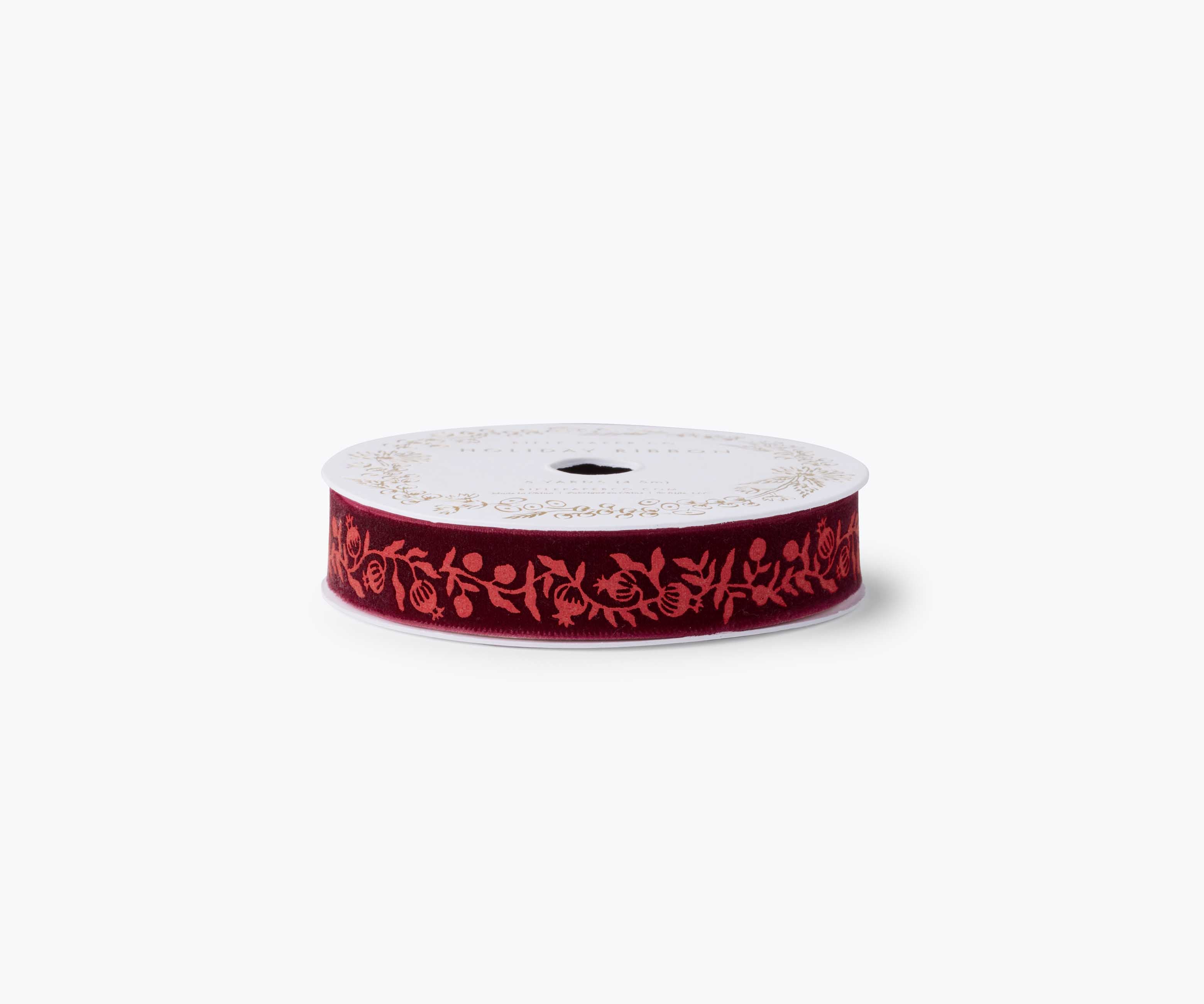 Holiday Ribbon - Christmastide Pomegranate