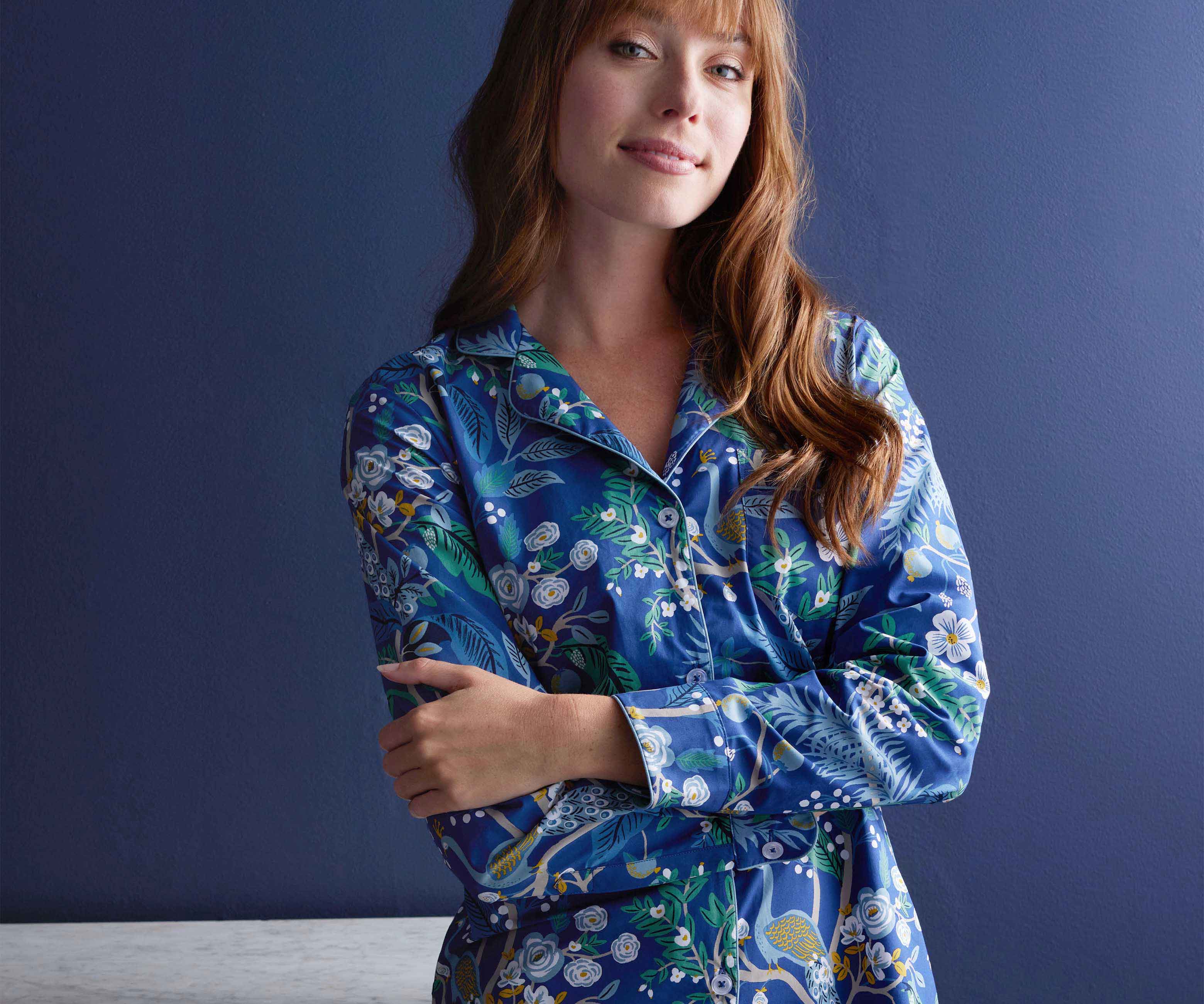 Poplin Nightshirt - Peacock