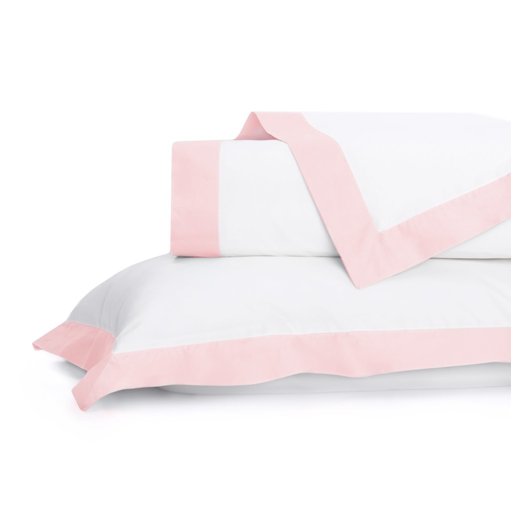 Pink Linden Border Duvet Cover