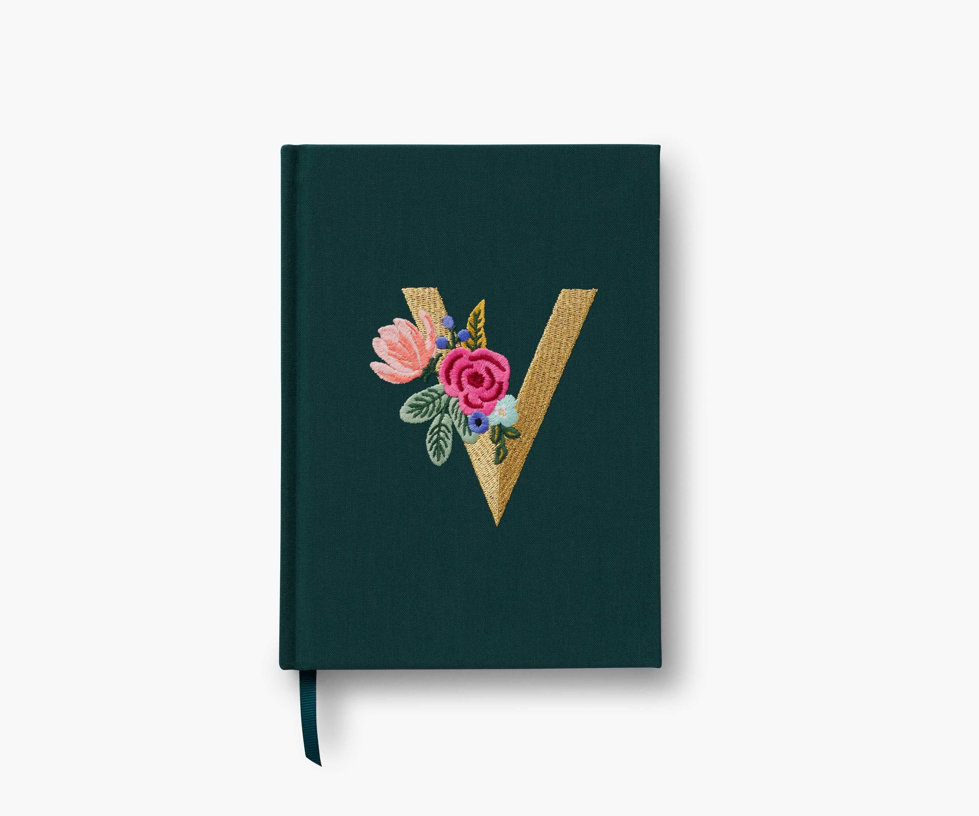 Embroidered Monogram Journal