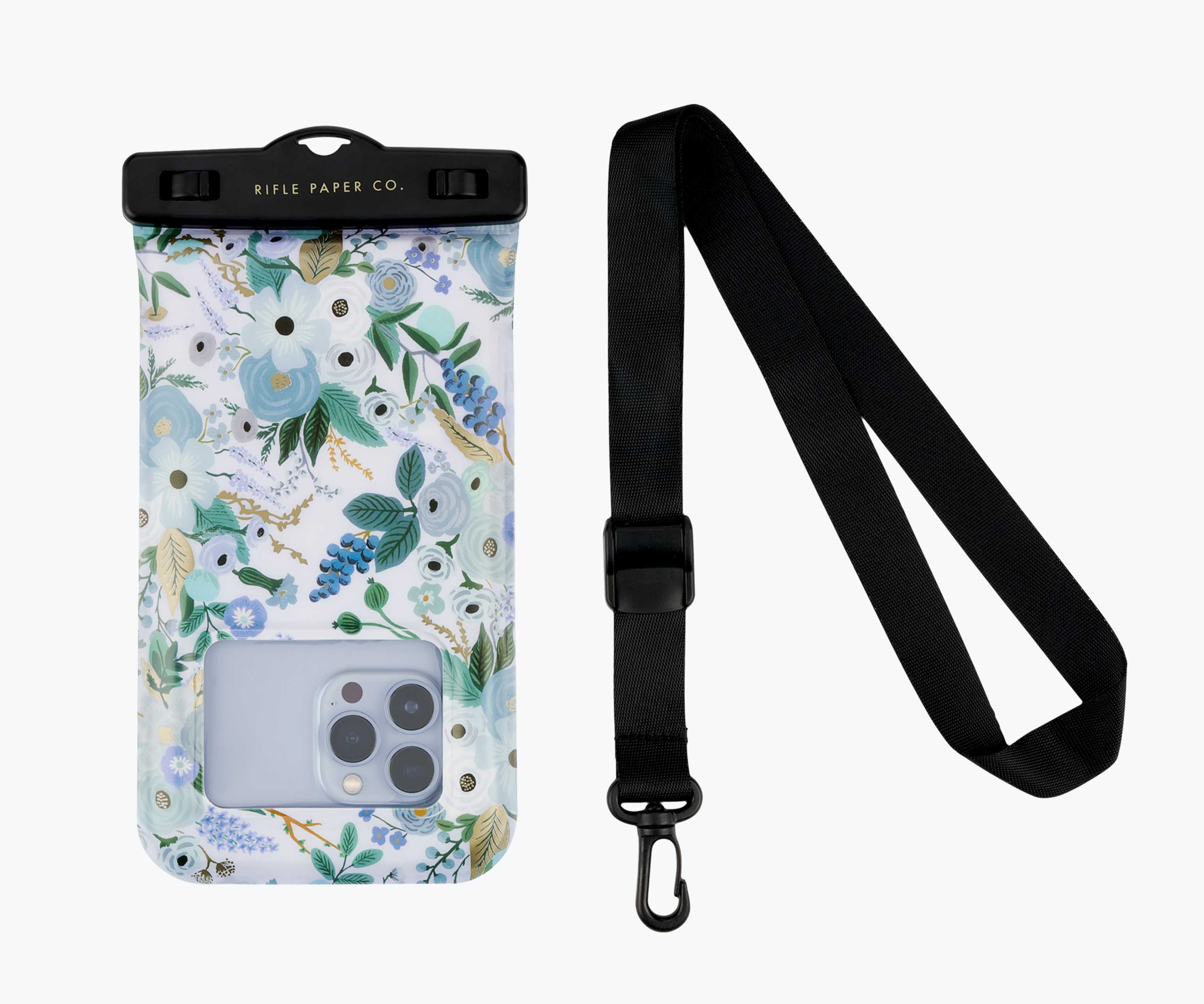 Waterproof Pouch - Garden Party Blue