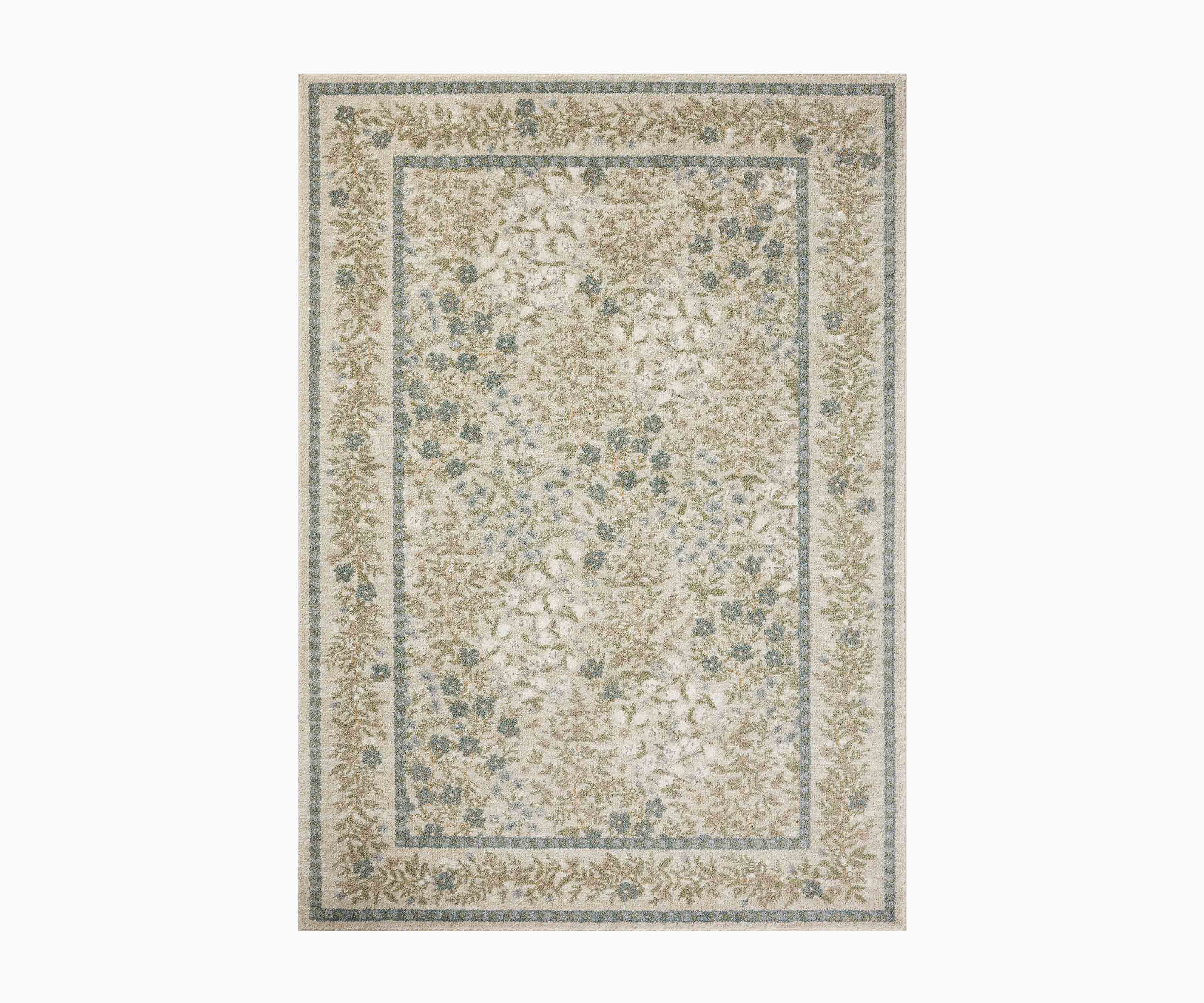 Laurel Wildwood Garden Power Loomed Rug - Cream