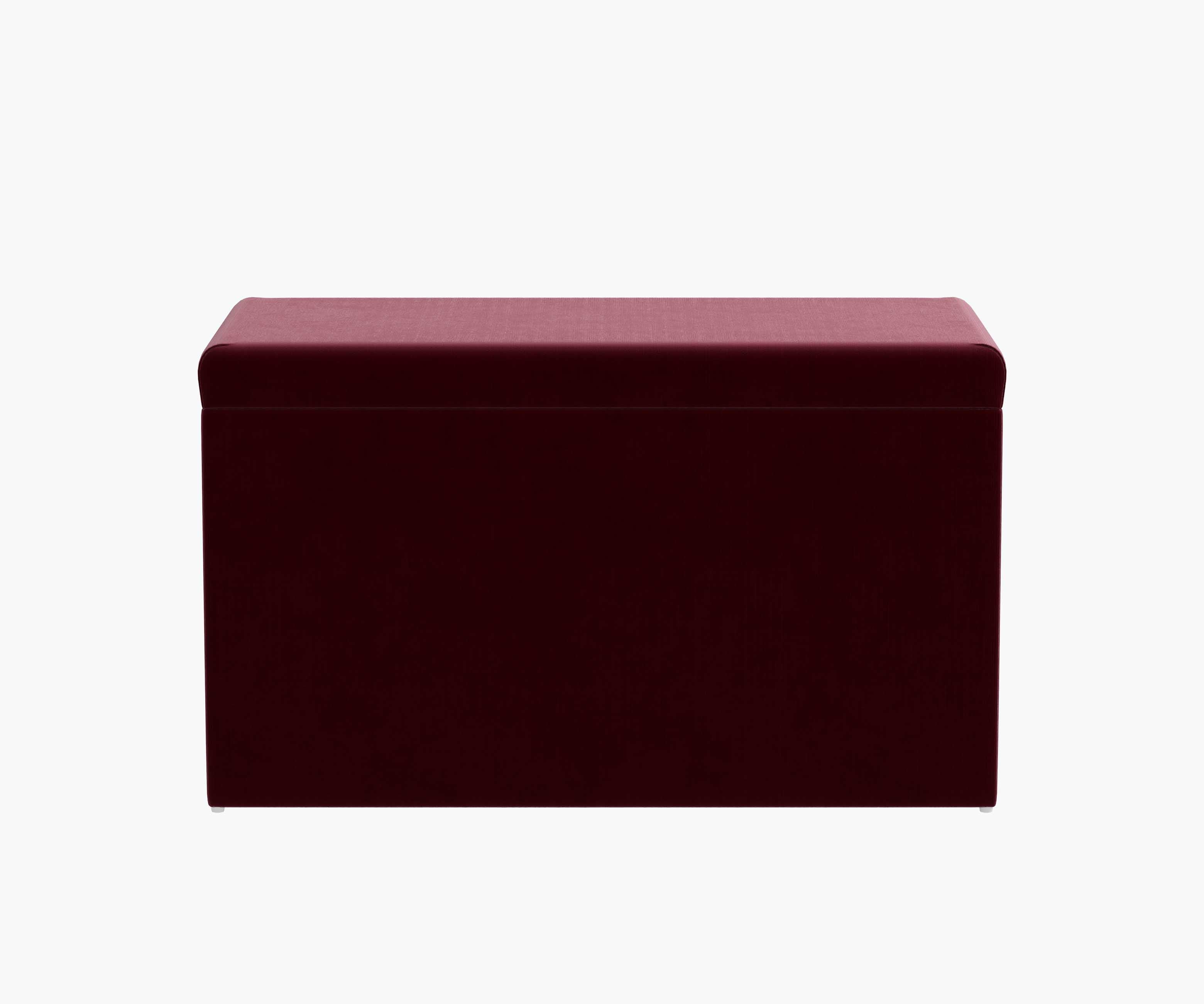 Willie Storage Bench - Plum Velvet