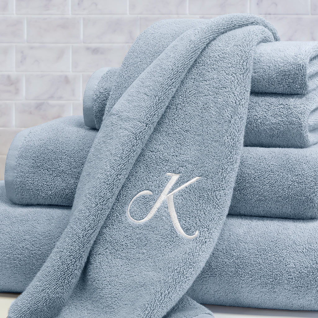 Plush Vista Blue Towel Essentials Bundle (2 Wash + 2 Hand + 2 Bath Towels)