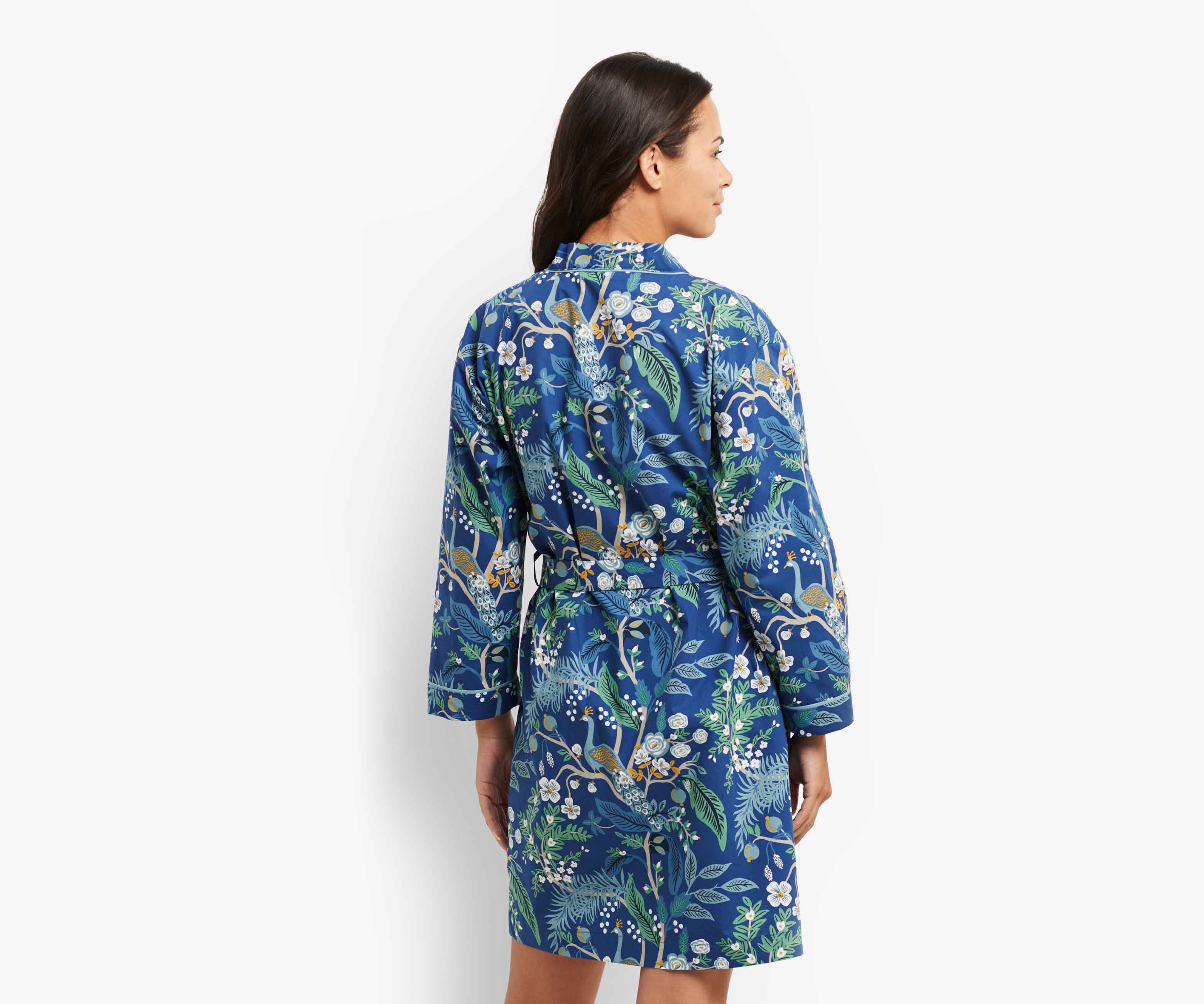 Poplin Robe - Peacock