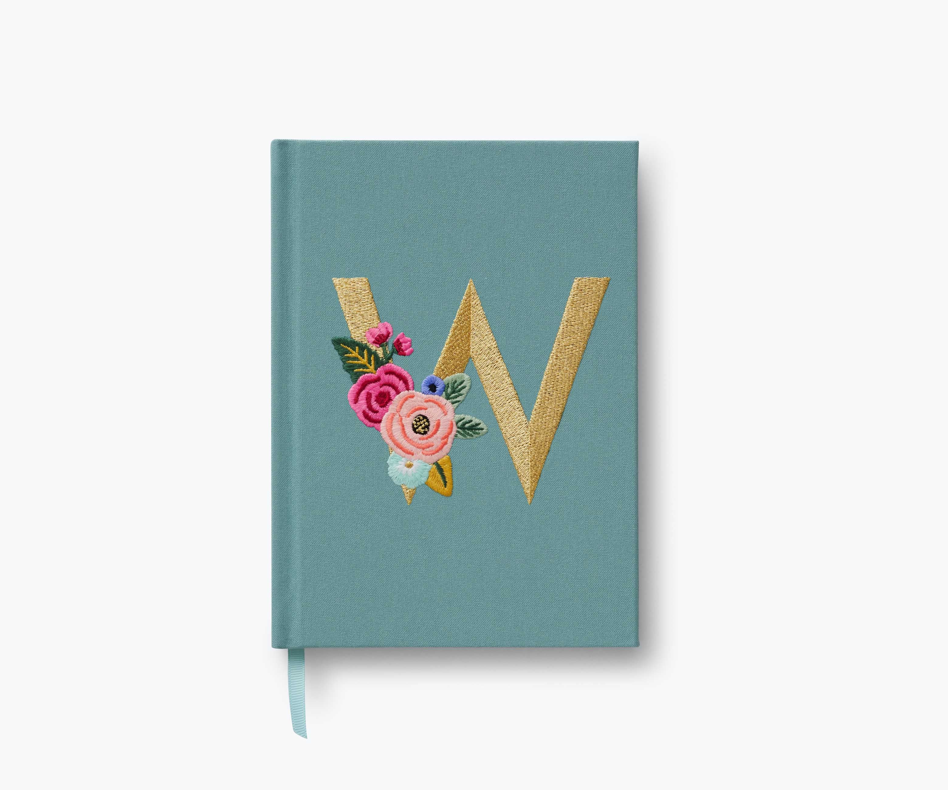 Embroidered Monogram Journal