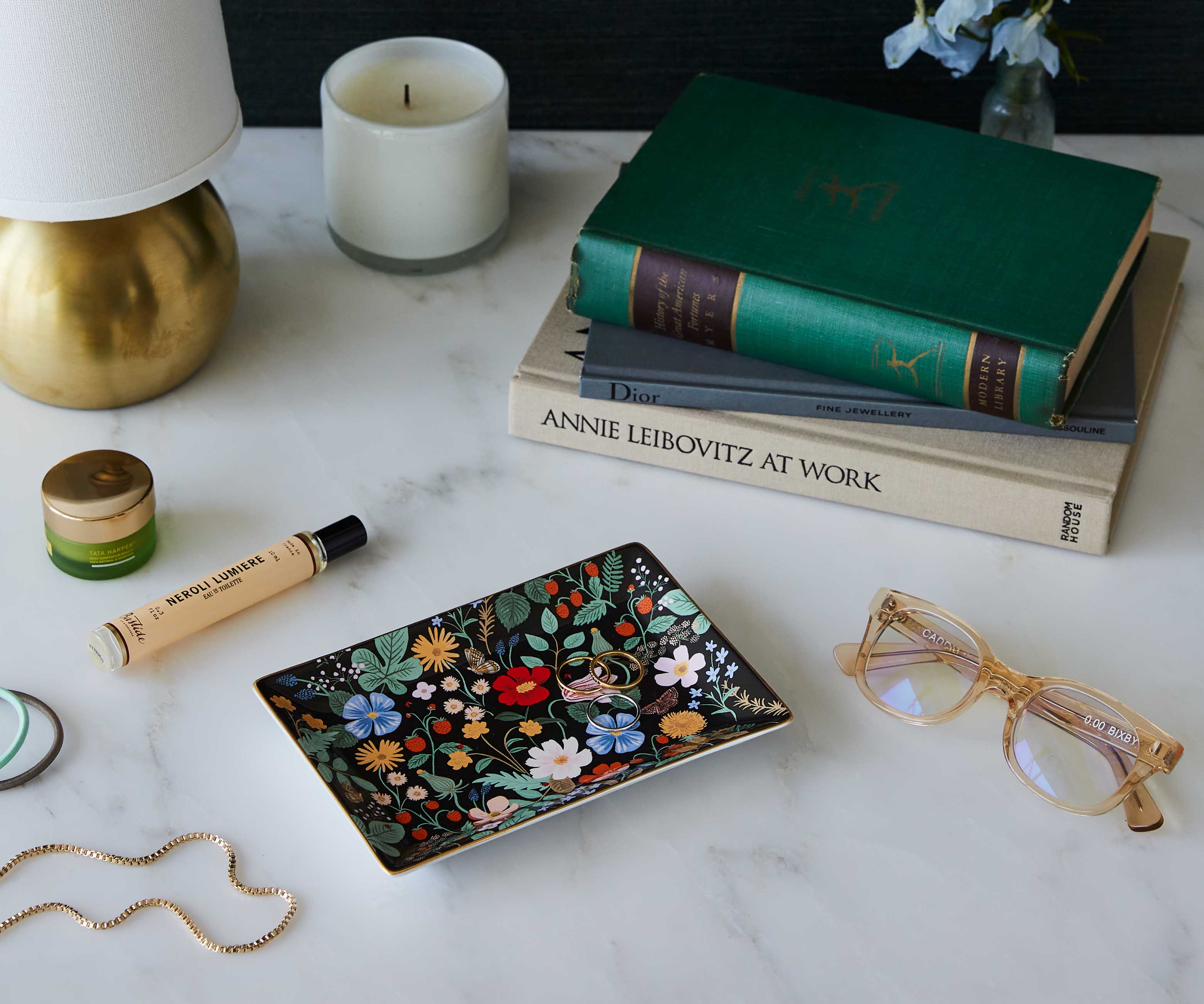 Porcelain Catchall Tray - Strawberry Fields