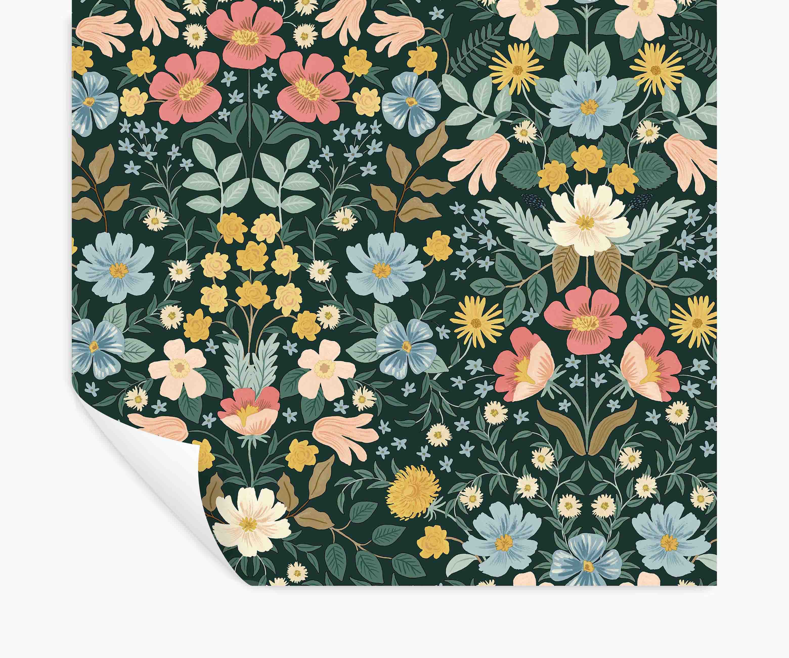 Bramble Garden Peel & Stick Wallpaper - Emerald