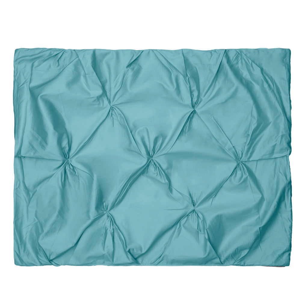 Valencia Turquoise Pintuck Sham Pair