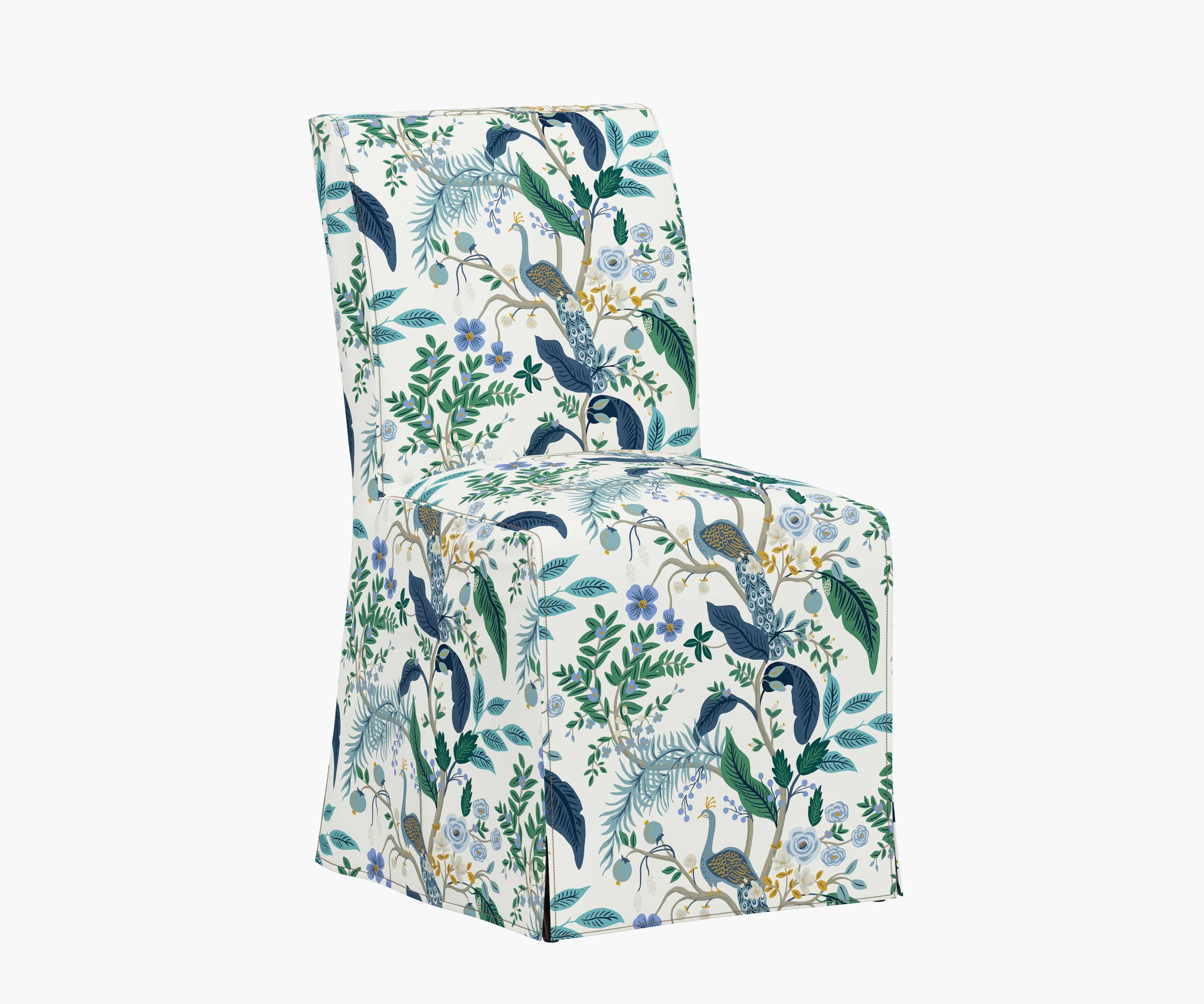 Frances Slipcover Dining Chair - Peacock