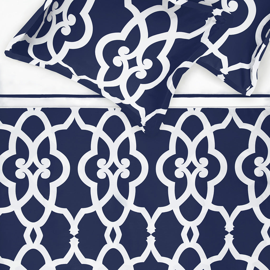 Navy Pacific Duvet Cover