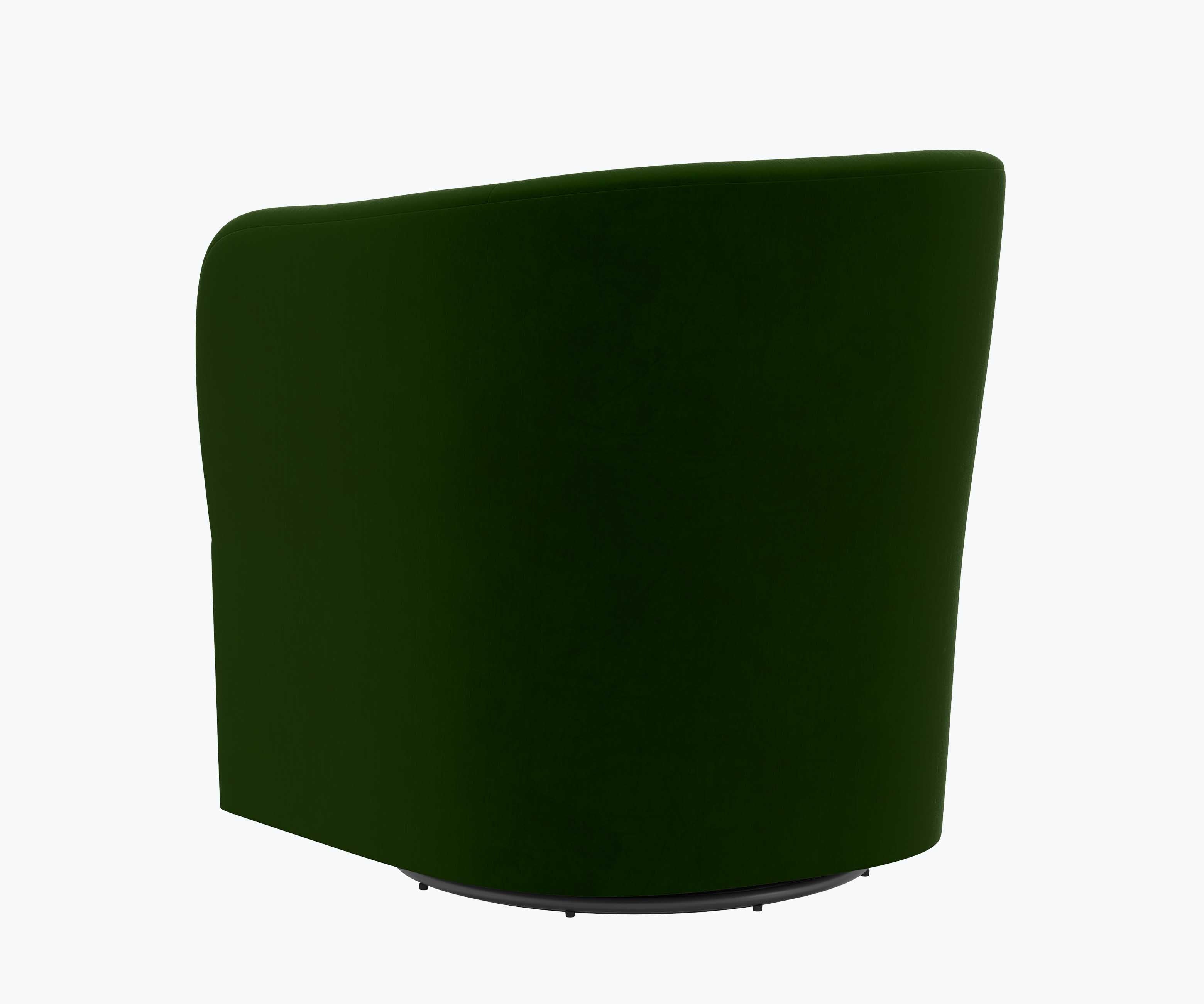 Pembroke Swivel Chair - Emerald Velvet