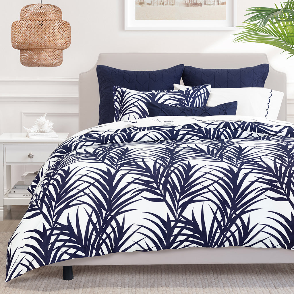 Navy Blue Pintuck Throw Pillow