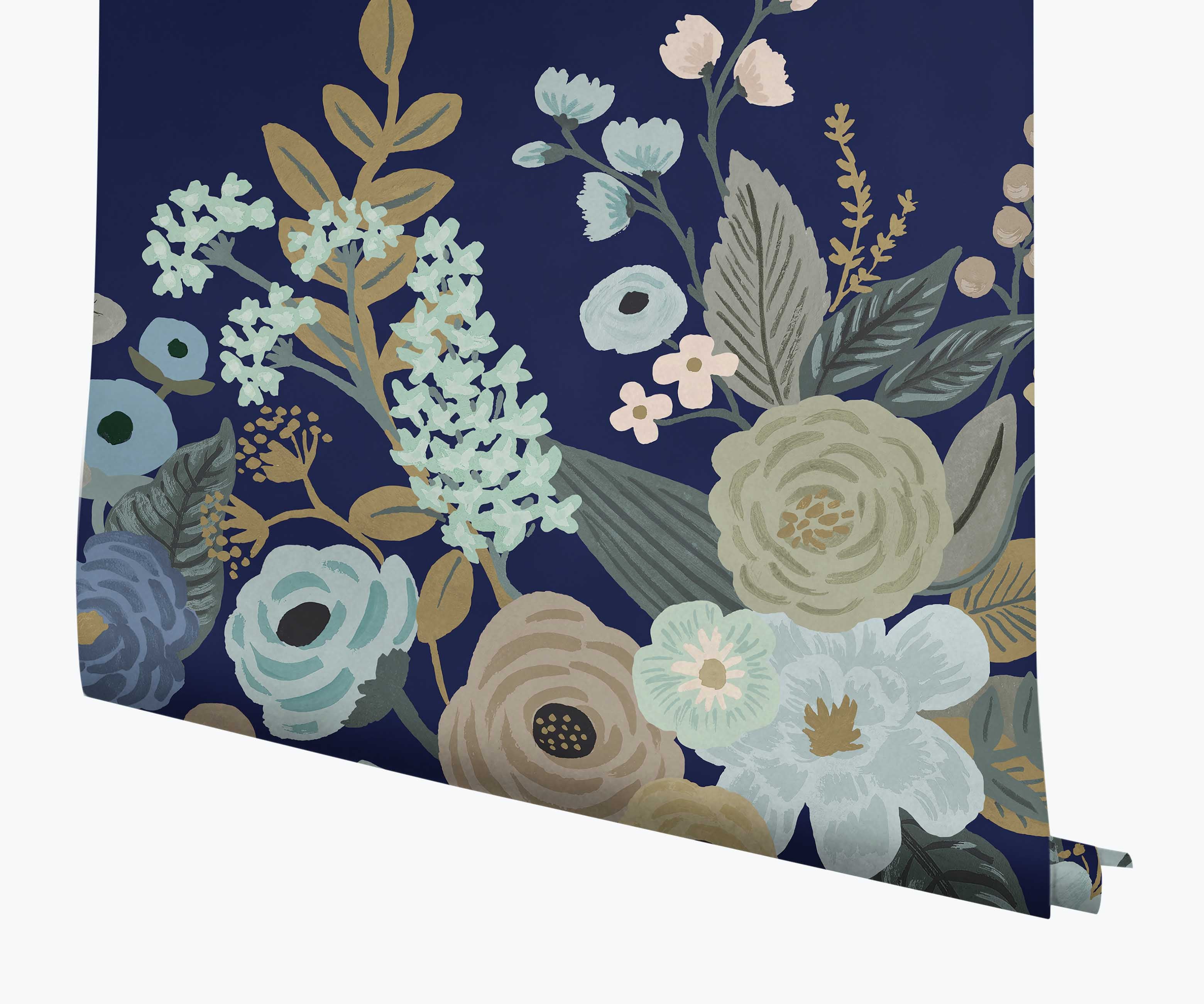 Garden Party Wallpaper Mural - Navy