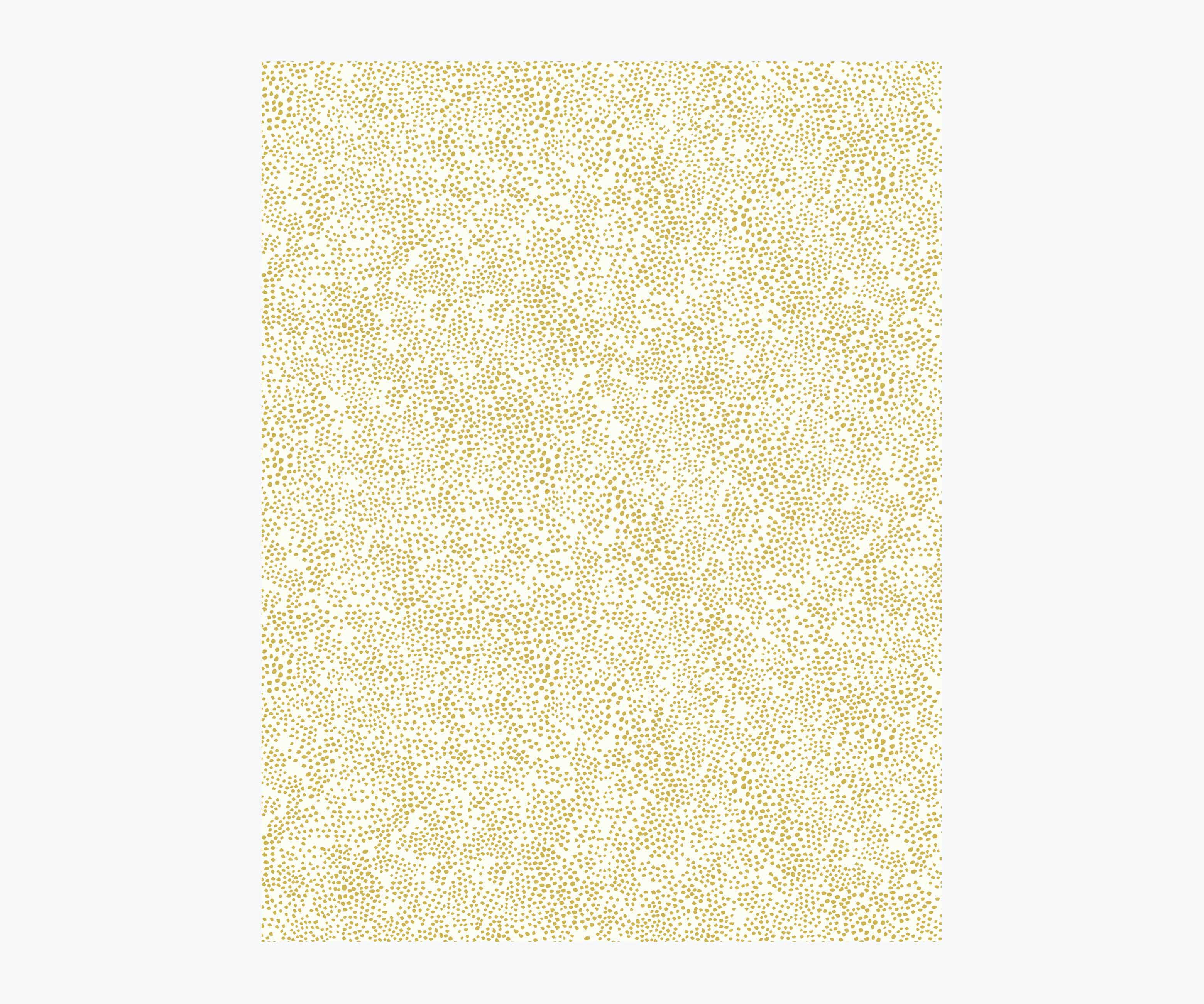 Champagne Dots Wallpaper Sample - Metallic Gold & White