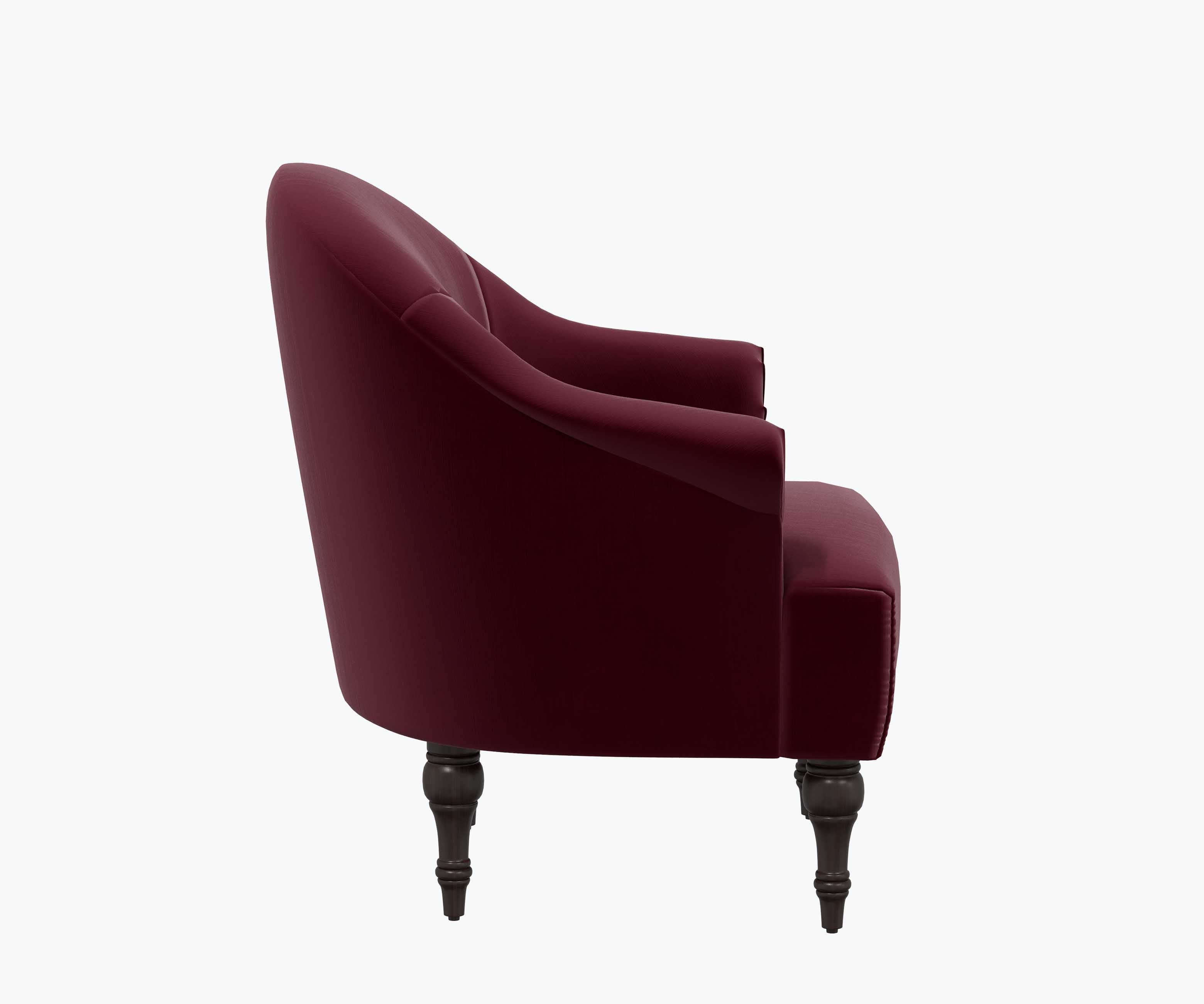 Gramercy Armchair - Plum Velvet