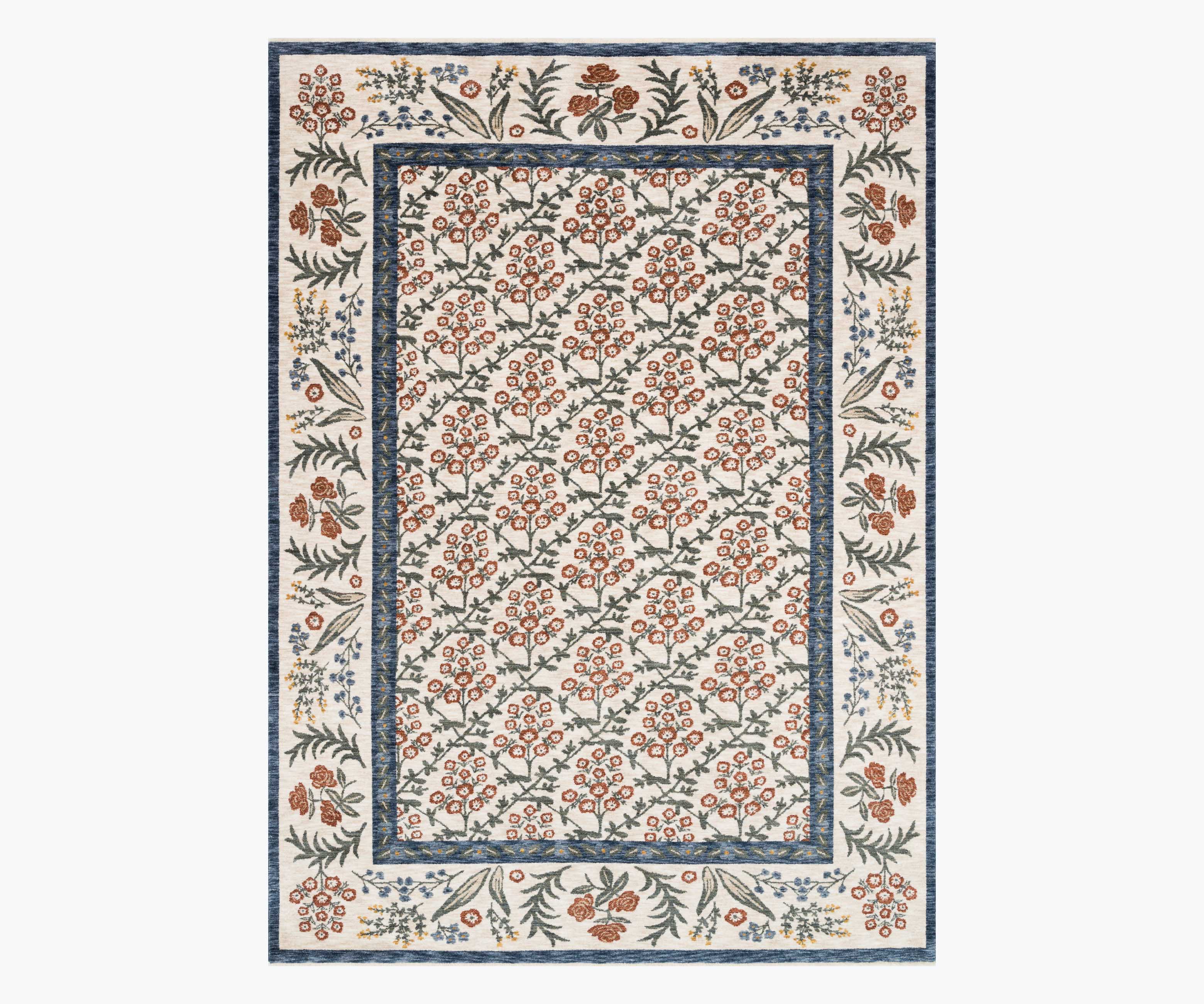 Kismet Suzani Garden Power-Loomed Rug - Cream