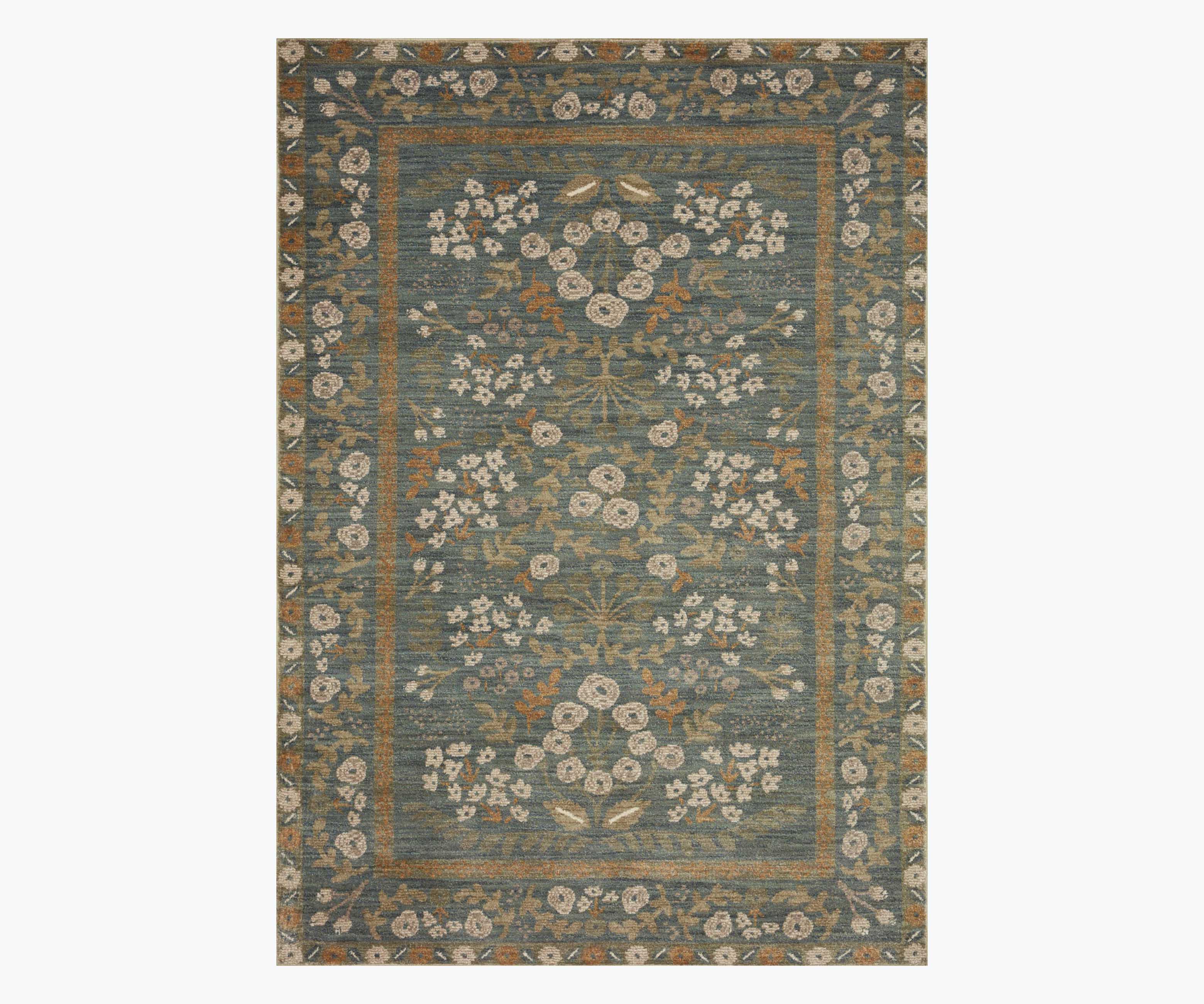 Fiore Florence Power Loomed Rug - Slate & Sage