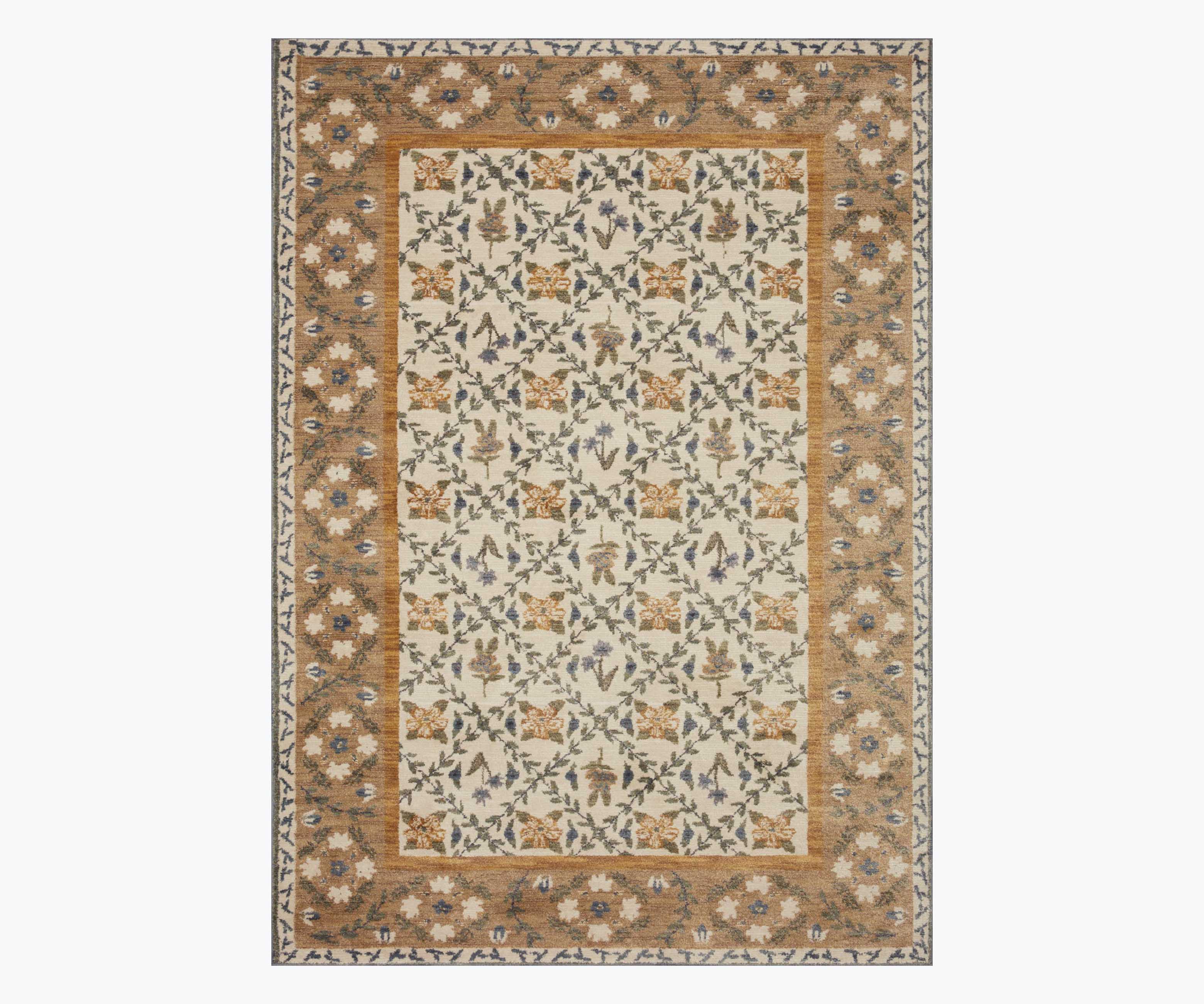 Fiore Belvedere Power-Loomed Rug - Gold