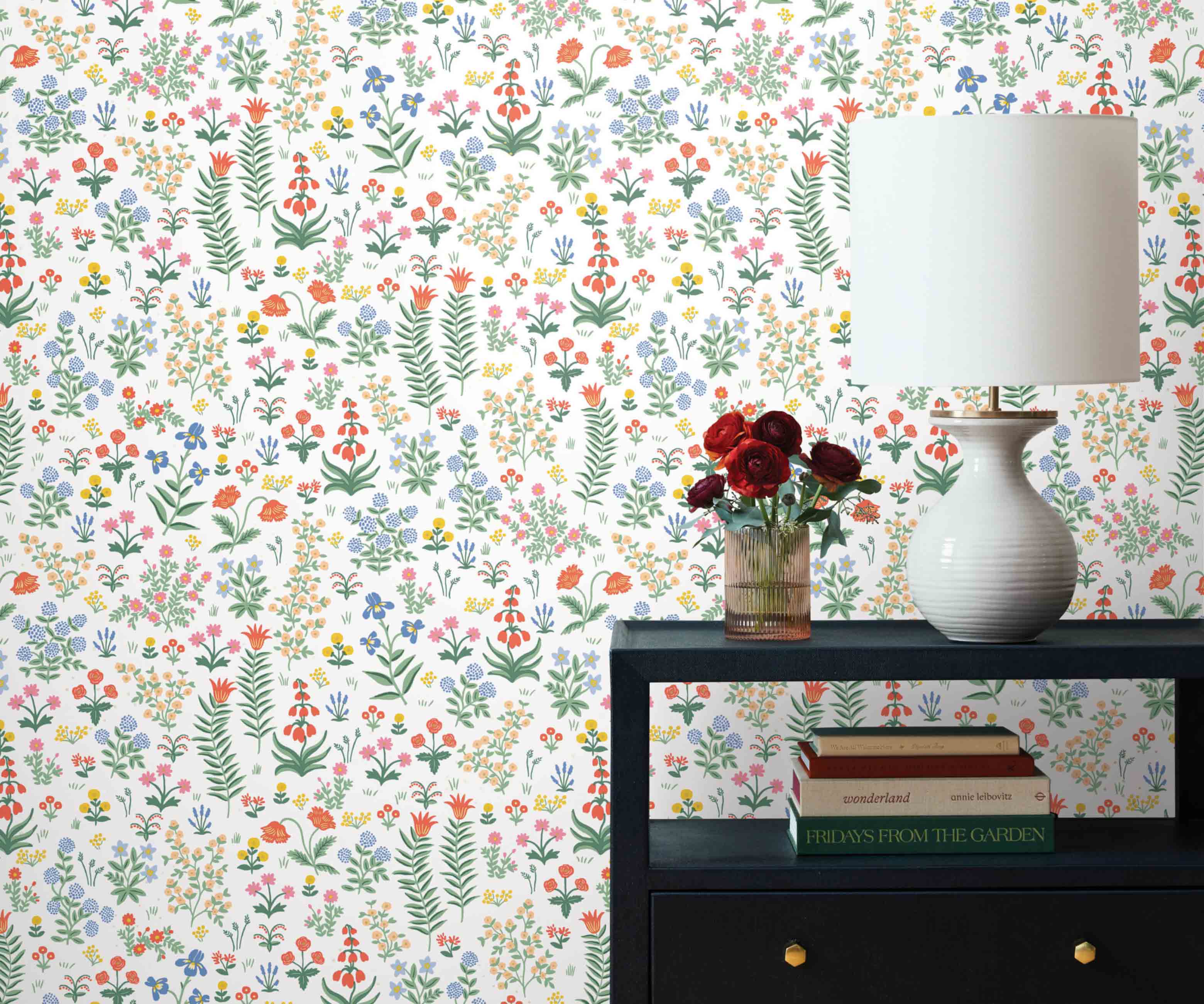 Menagerie Garden Peel & Stick Wallpaper - Rose Multi