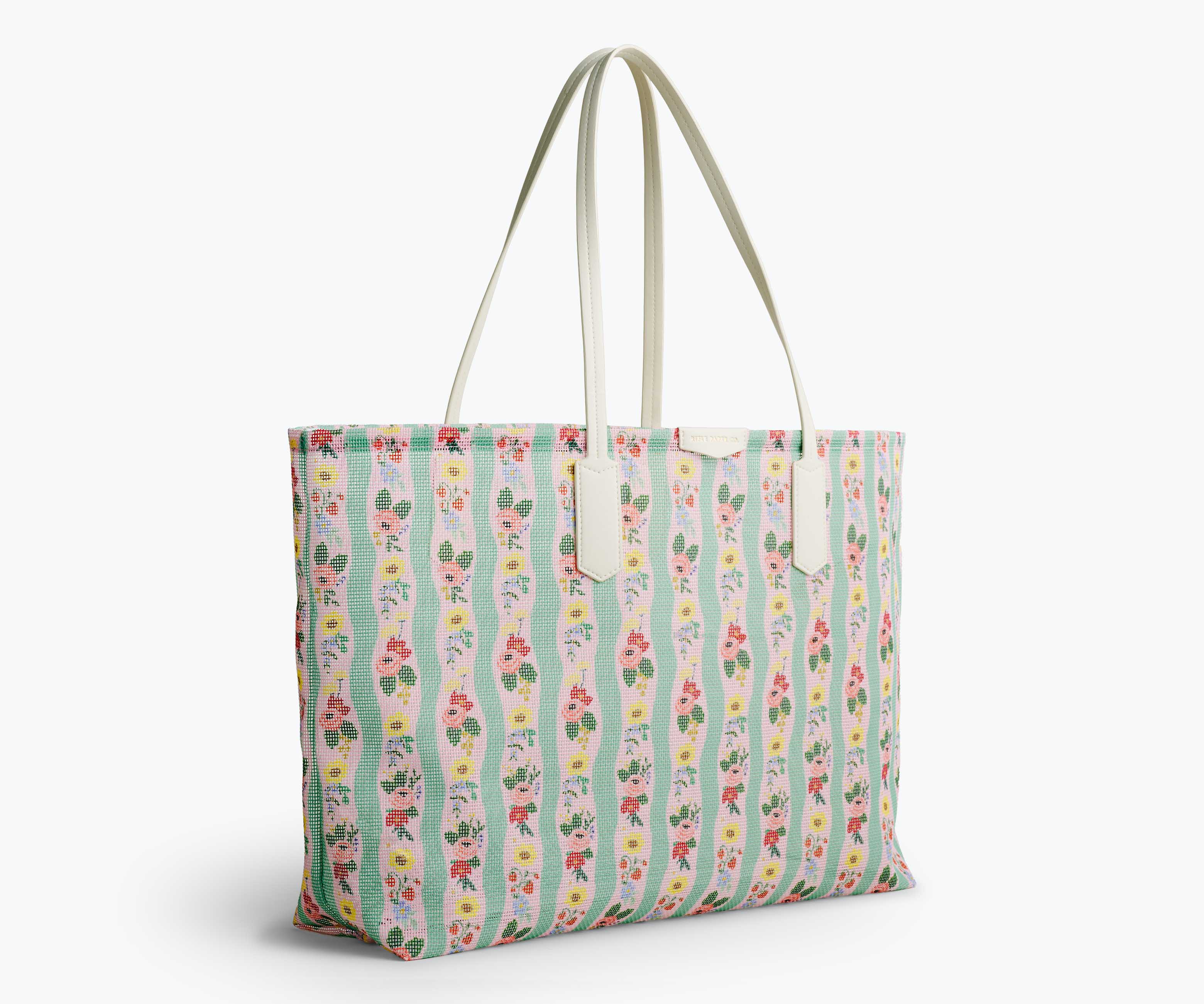 Mesh Tote and Pouch - Roses