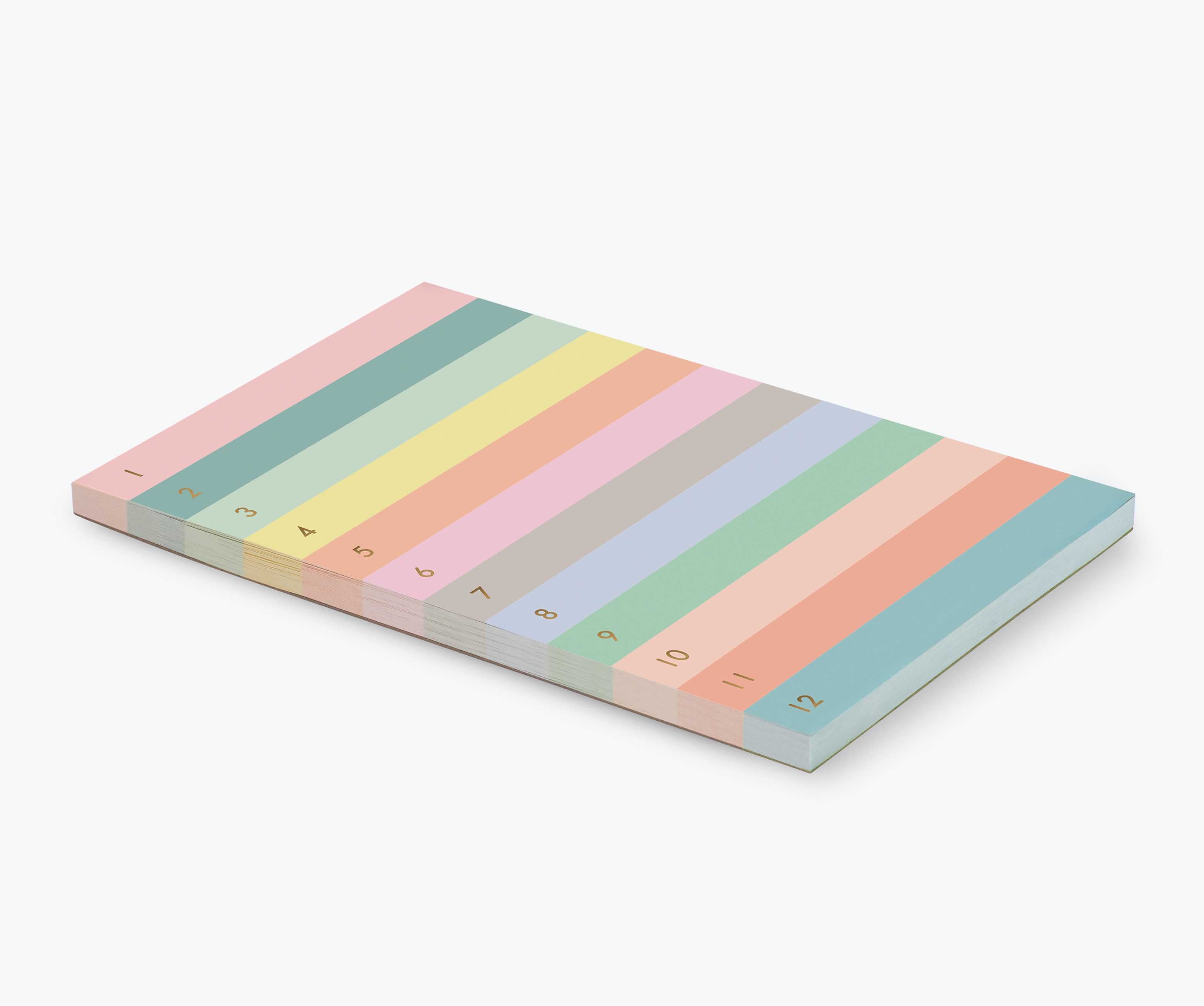 Large Memo Notepad - Numbered Colorblock