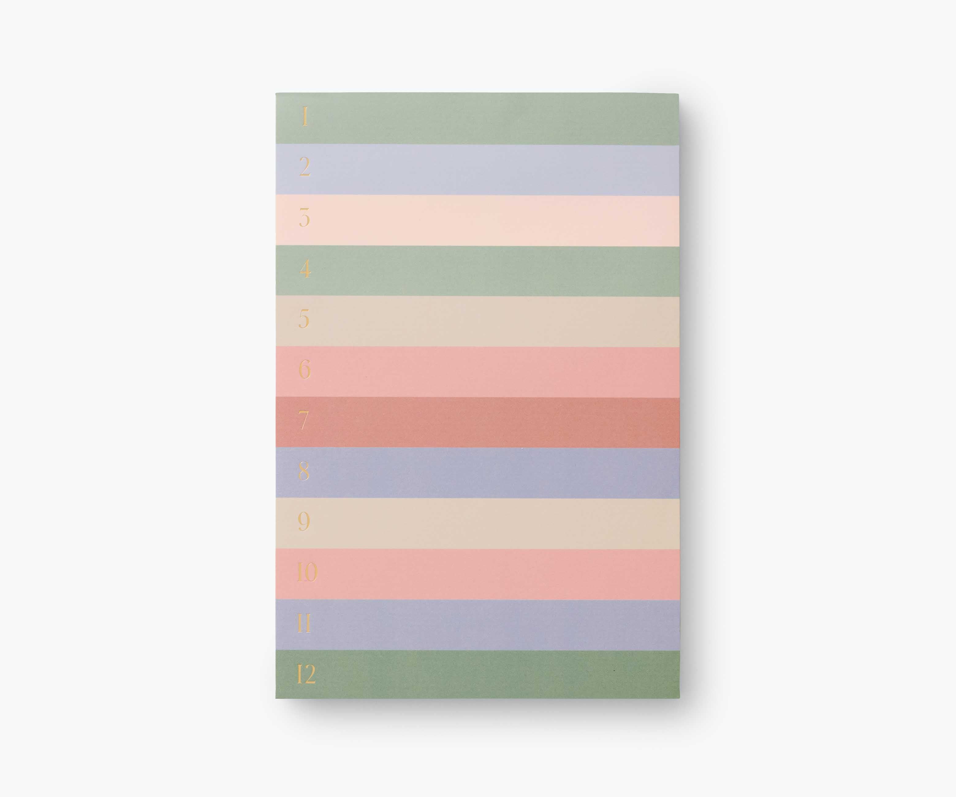 Large Memo Notepad - Muted Numbered Colorblock