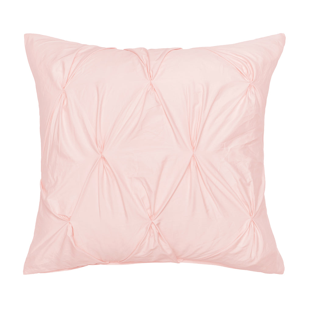 The Pink Pintuck Square Throw Pillow