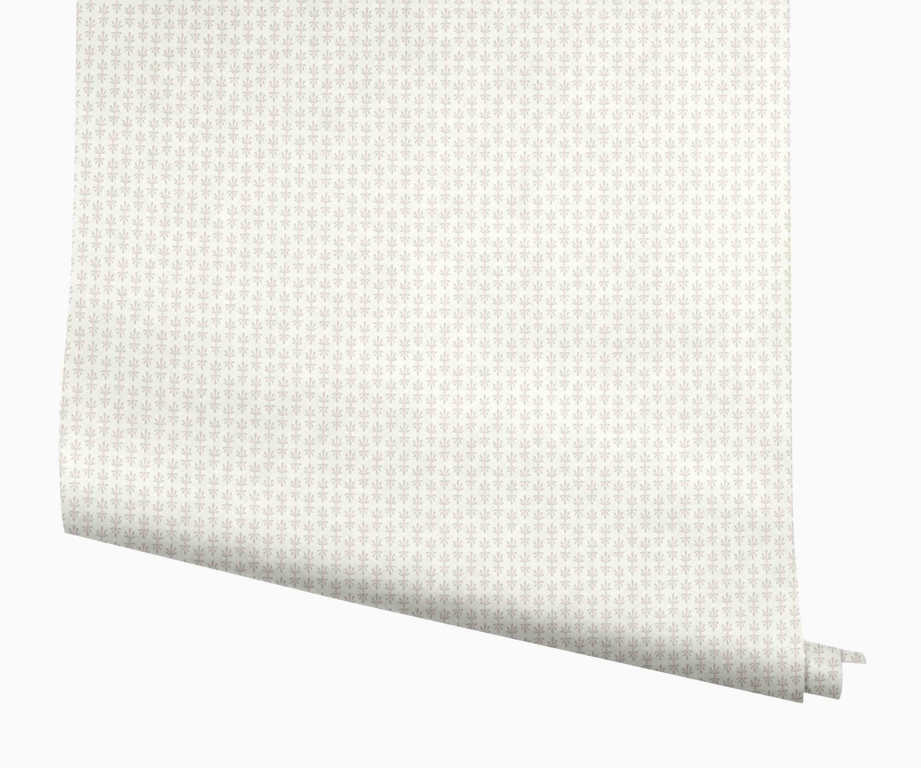 Petal Wallpaper - White & Linen