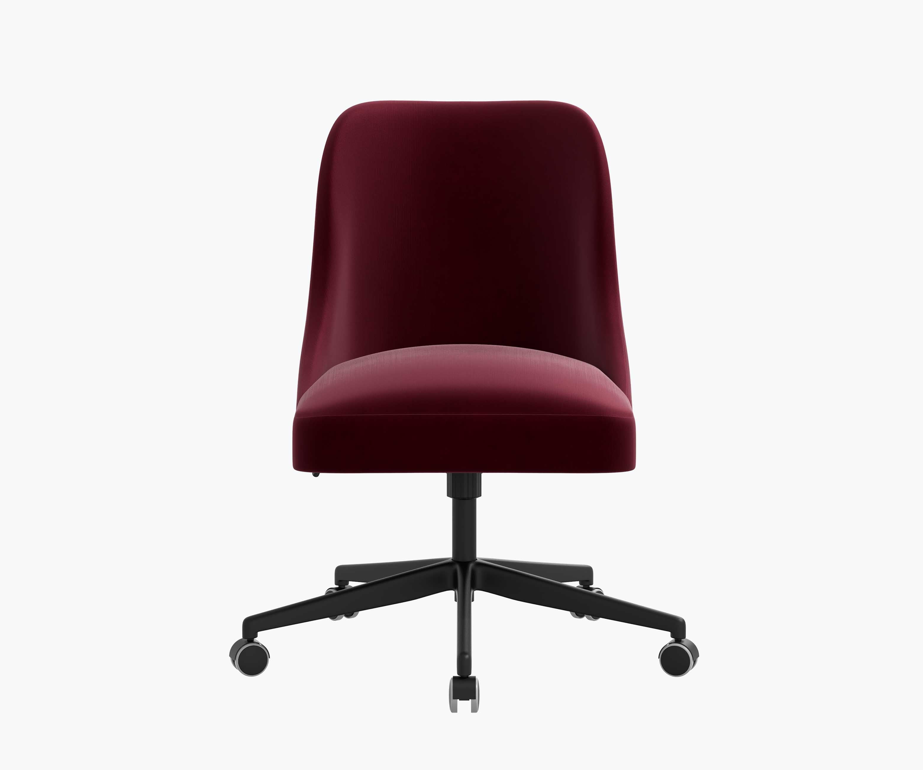 Oxford Desk Chair - Plum Velvet