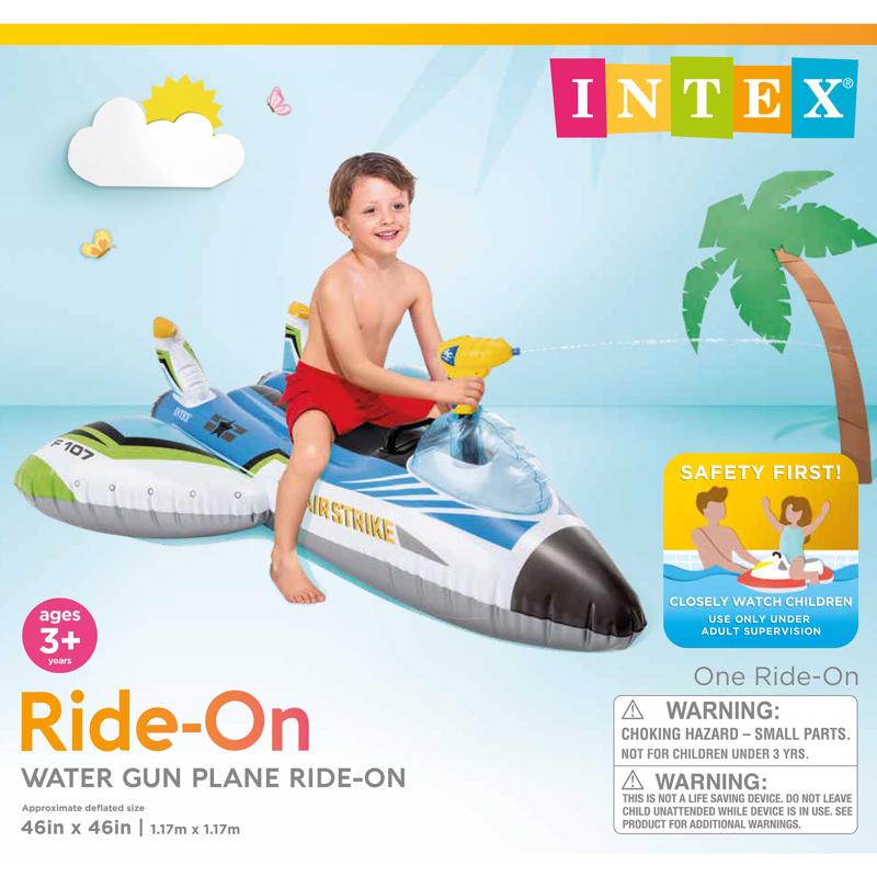 Intex Vinyl Inflatable Water Gun Plane Pool Float