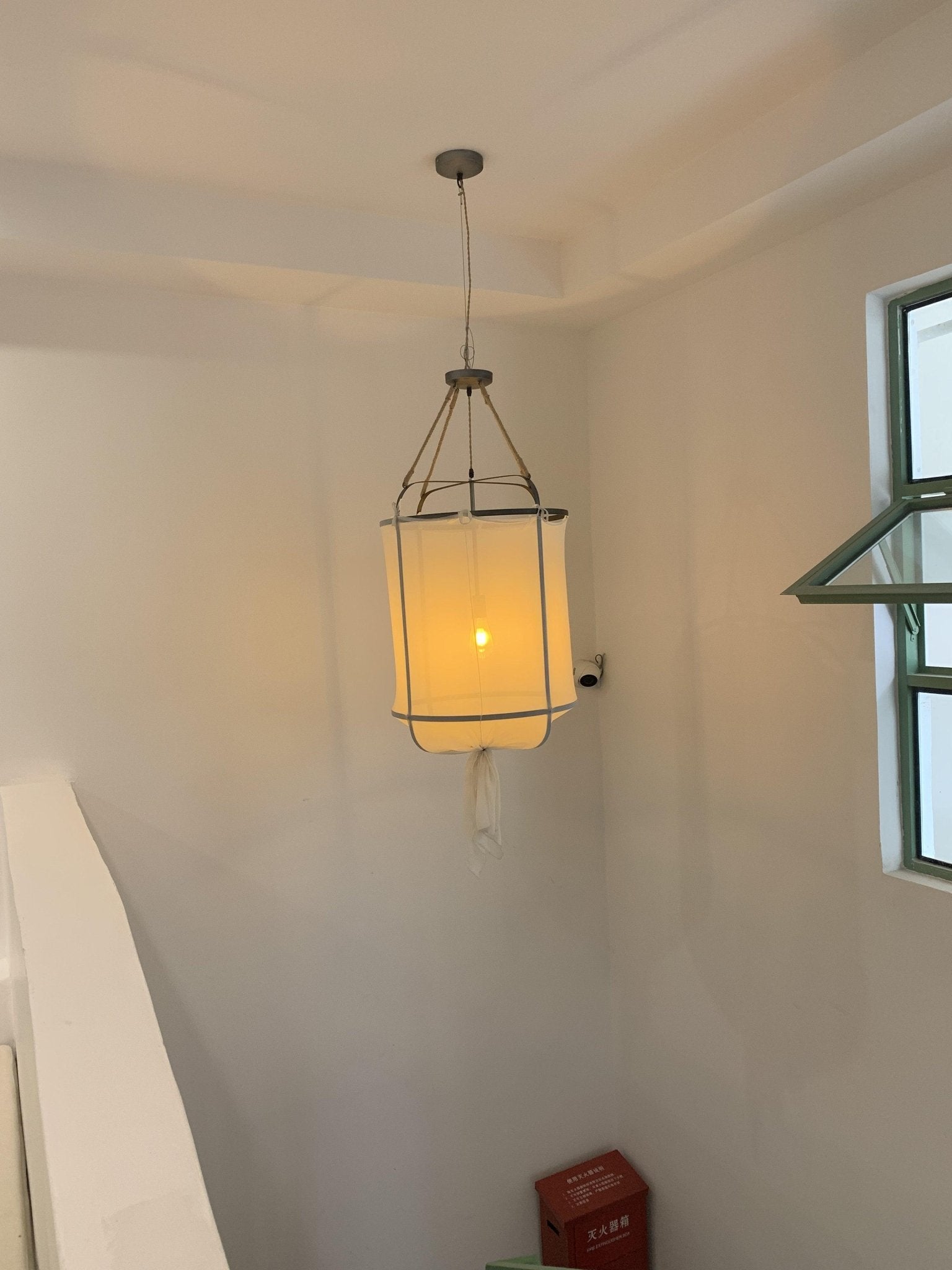 Provence Linen Pendant Light