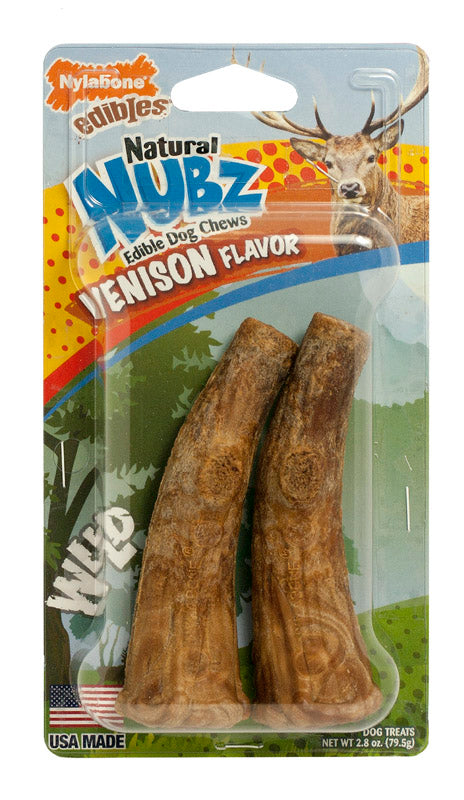 Nylabone Nubz Venison Dog Chews - 2 pc.