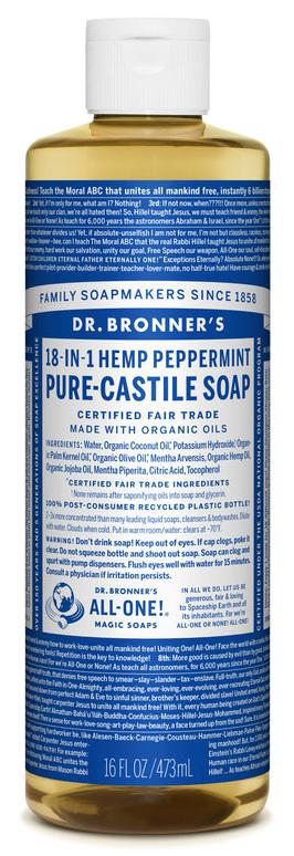 Dr. Bronner's Organic Fair Trade Pure-Castile Liquid Soap