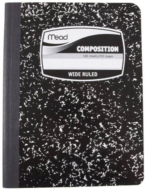 Mead Wide Ruled Composition Notebook