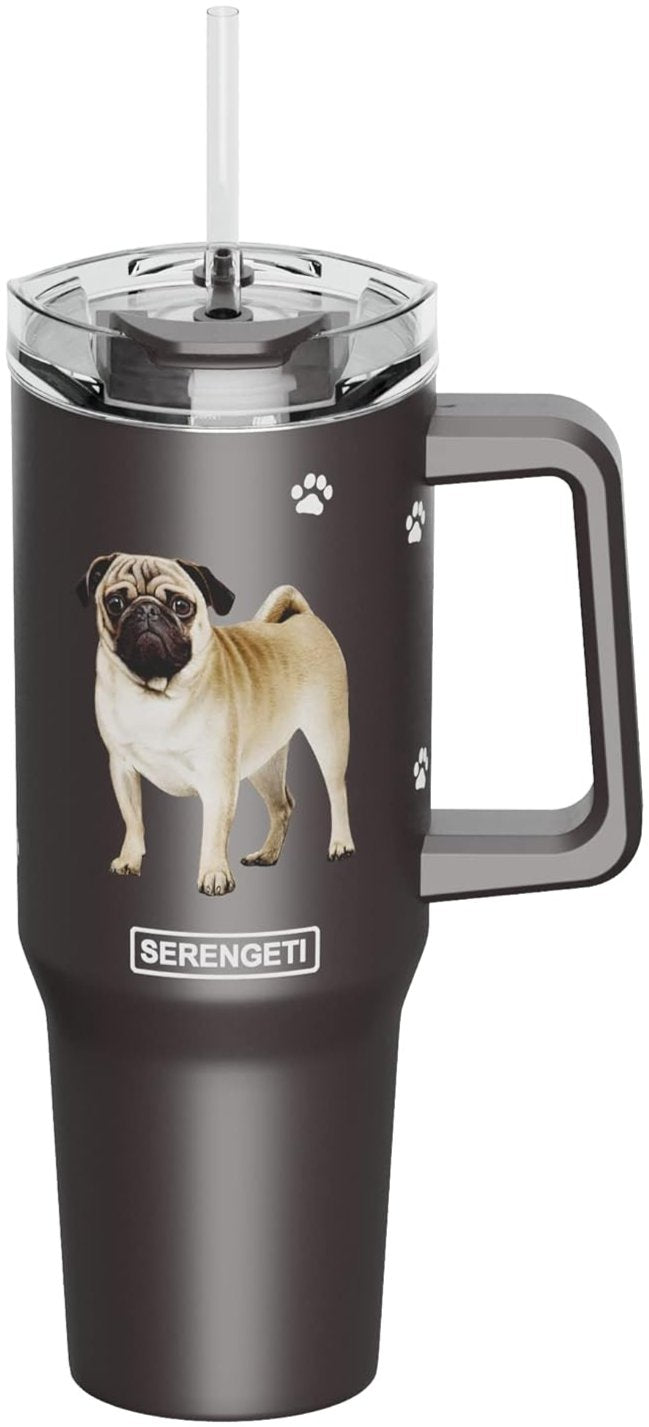 Serengeti Stainless Steel Dog Pattern Insulated Travel Mug - 40 oz.