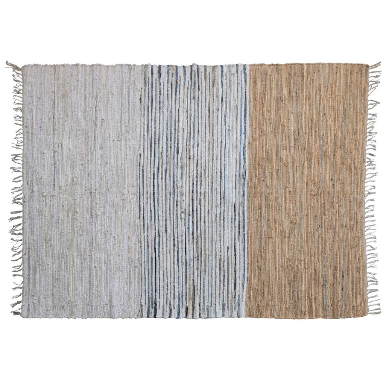 Woven Cotton Chindi Rug - 5' x 7'